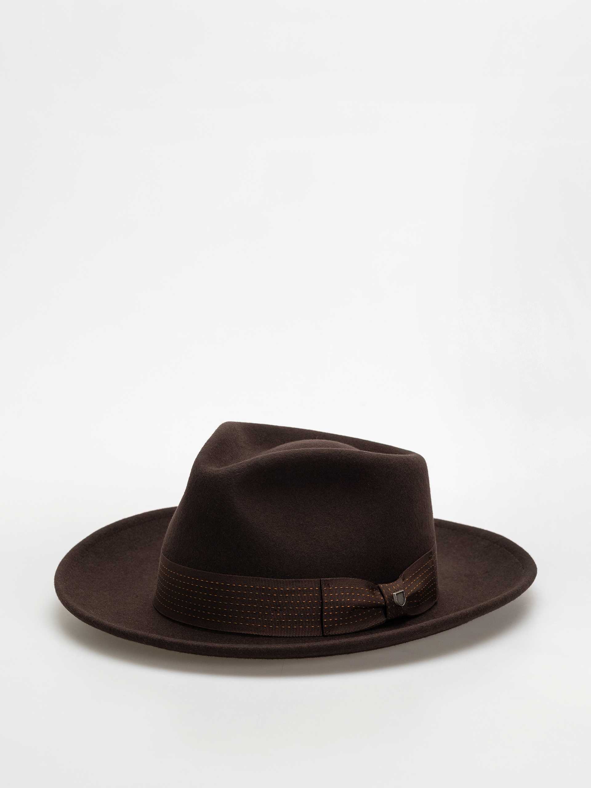 Klobúk Brixton Swindle Convertabrim Fedora (dark brown/chocolate)