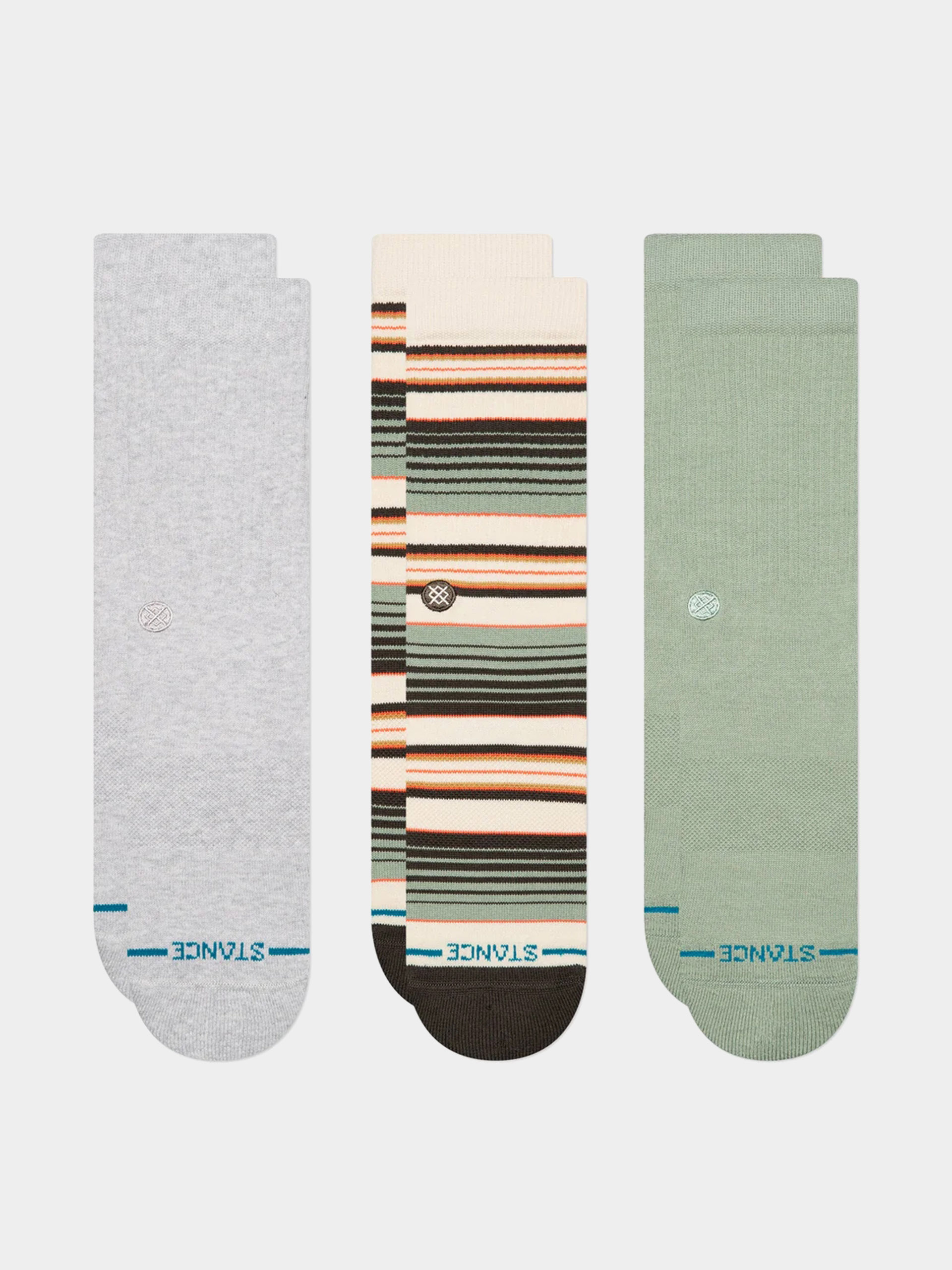 Ponožky Stance Repeteur Crew 3 Pack (light heather)