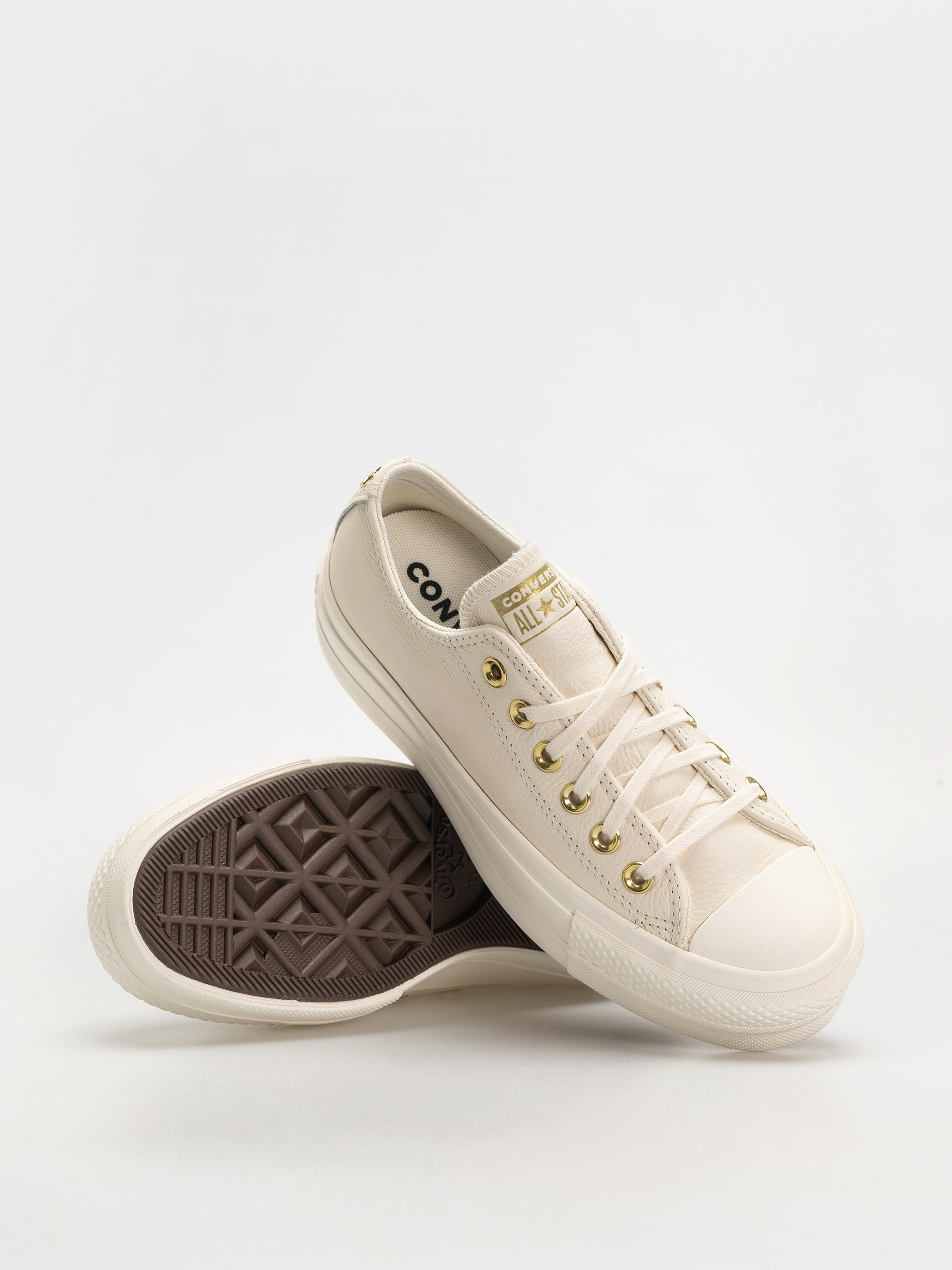Tenisky Converse Chuck Taylor All Star Lift Ox Wmn (egret/egret/gold)
