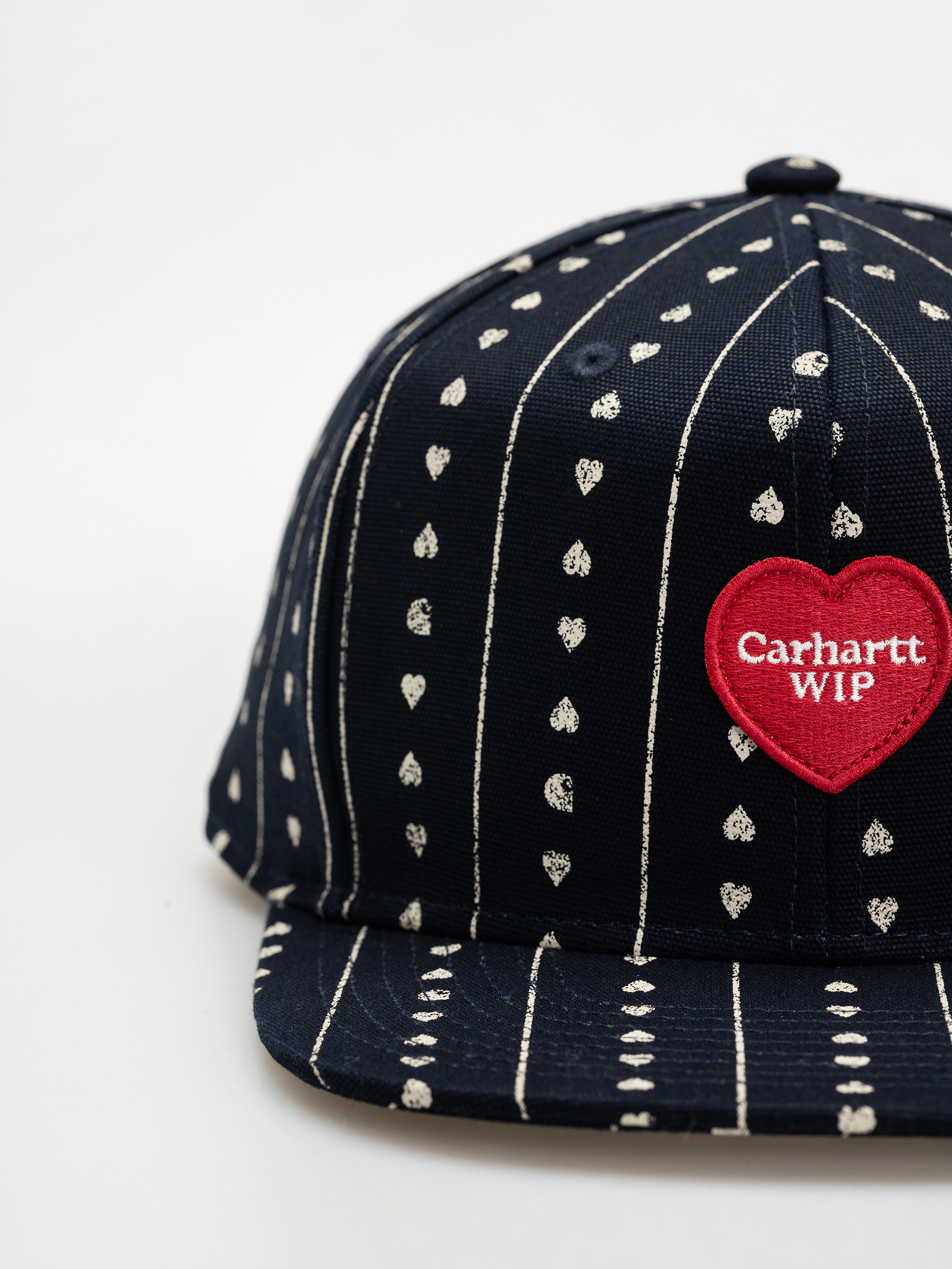 Šiltovka Carhartt WIP Drewe (heart c pinstripe/ink/natural/dark navy)