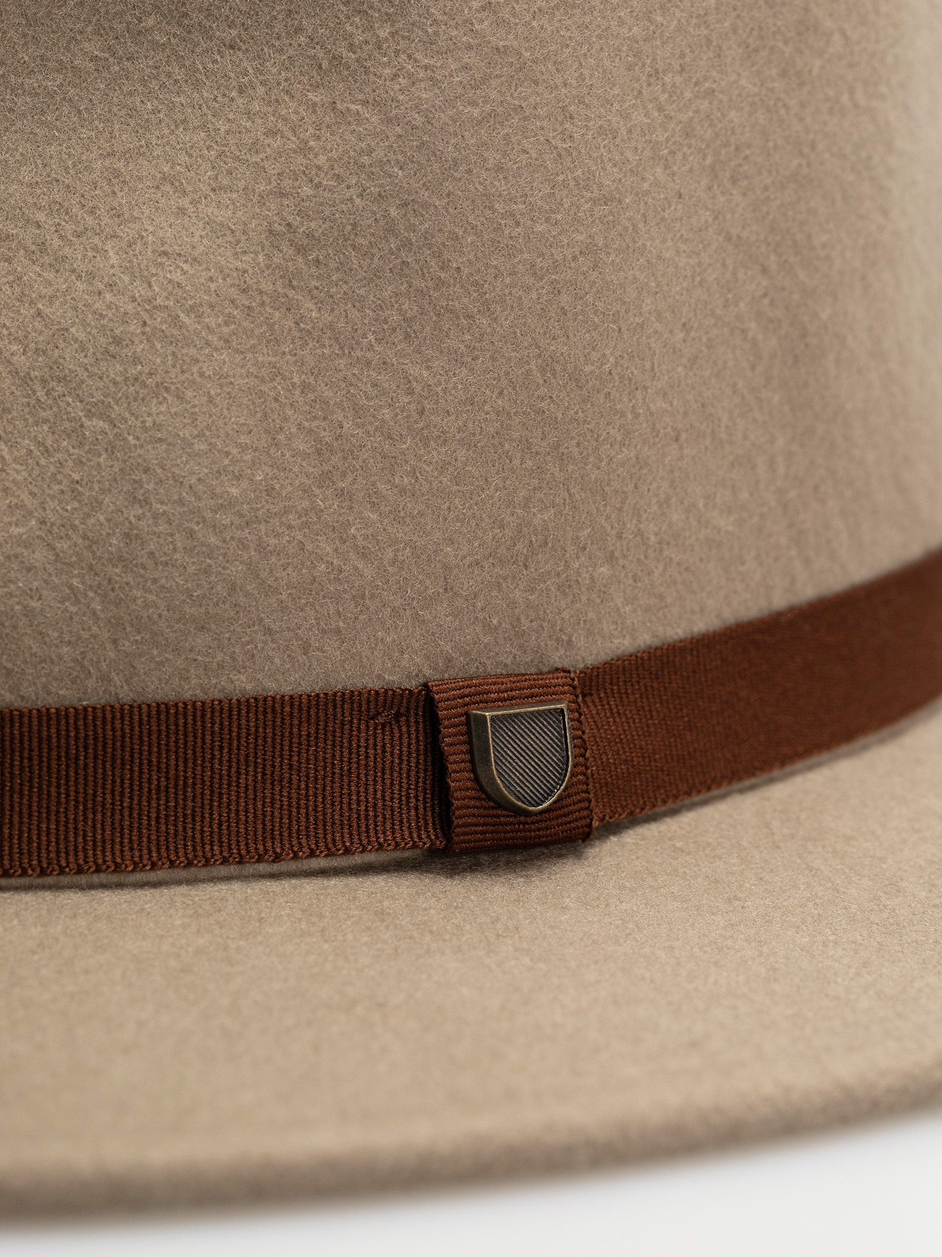 Klobúk Brixton Messer Packable Fedora (timberwolf/light brown)