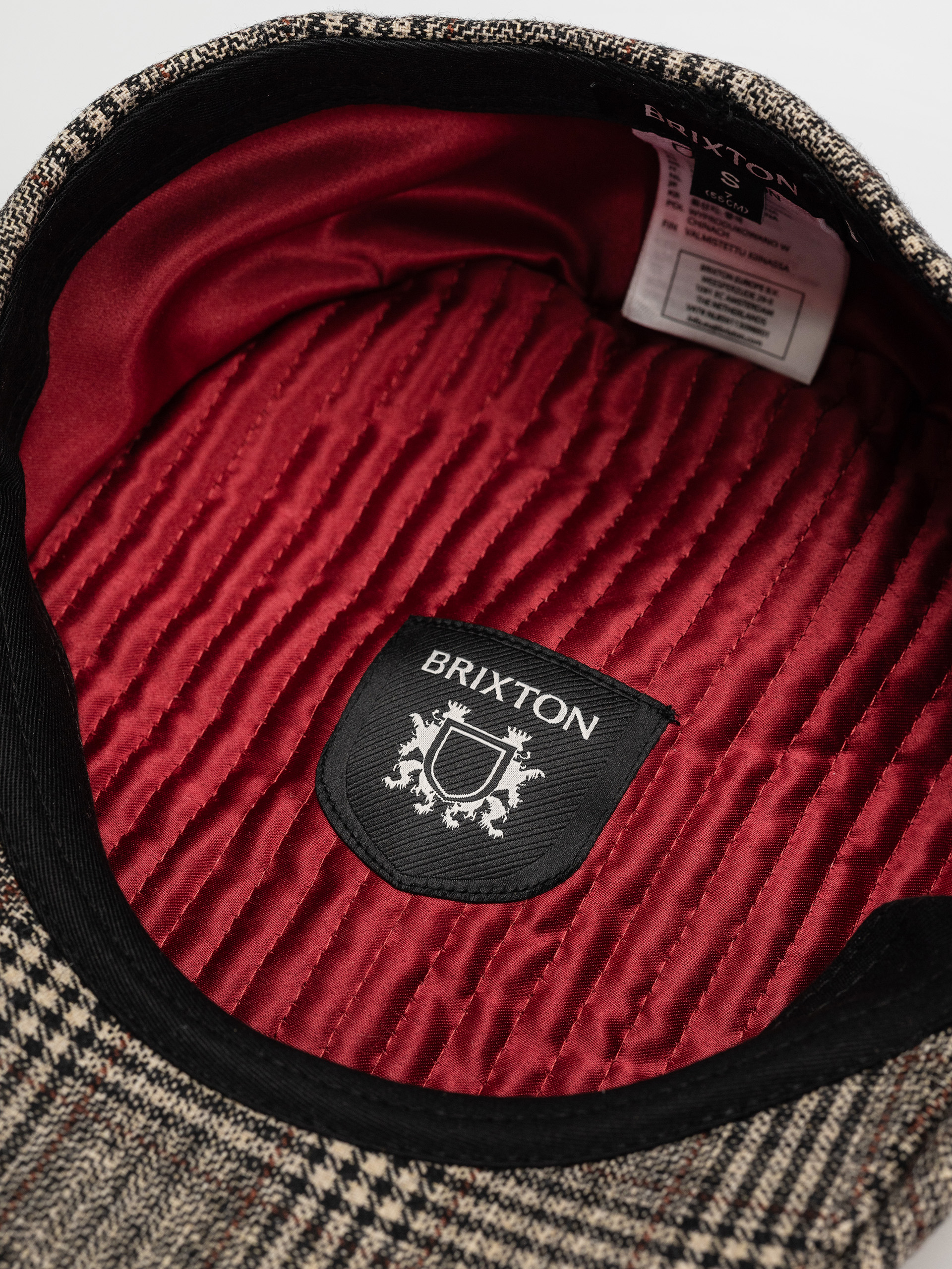 Klobúk so šiltom Brixton Brood Snap Cap (khaki/brown plaid)