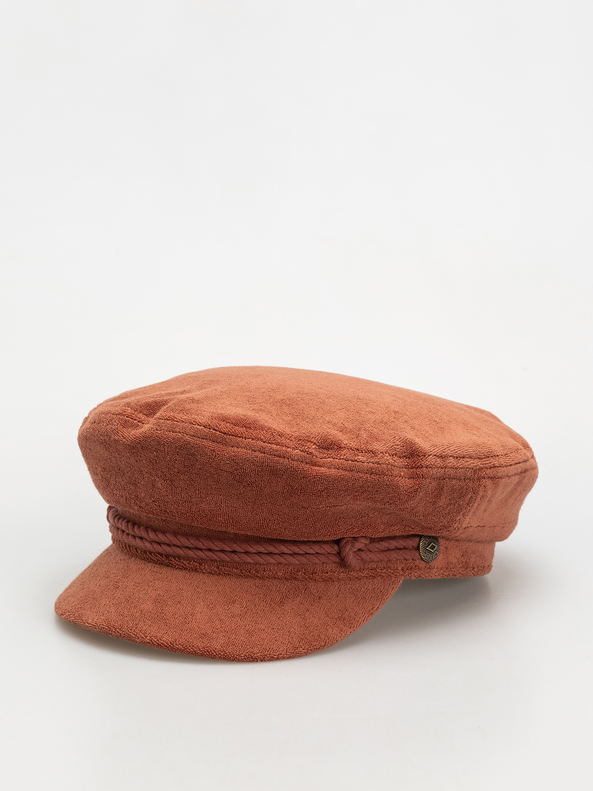 Klobúk so šiltom Brixton Fiddler Cap (burnt brick terry cloth)