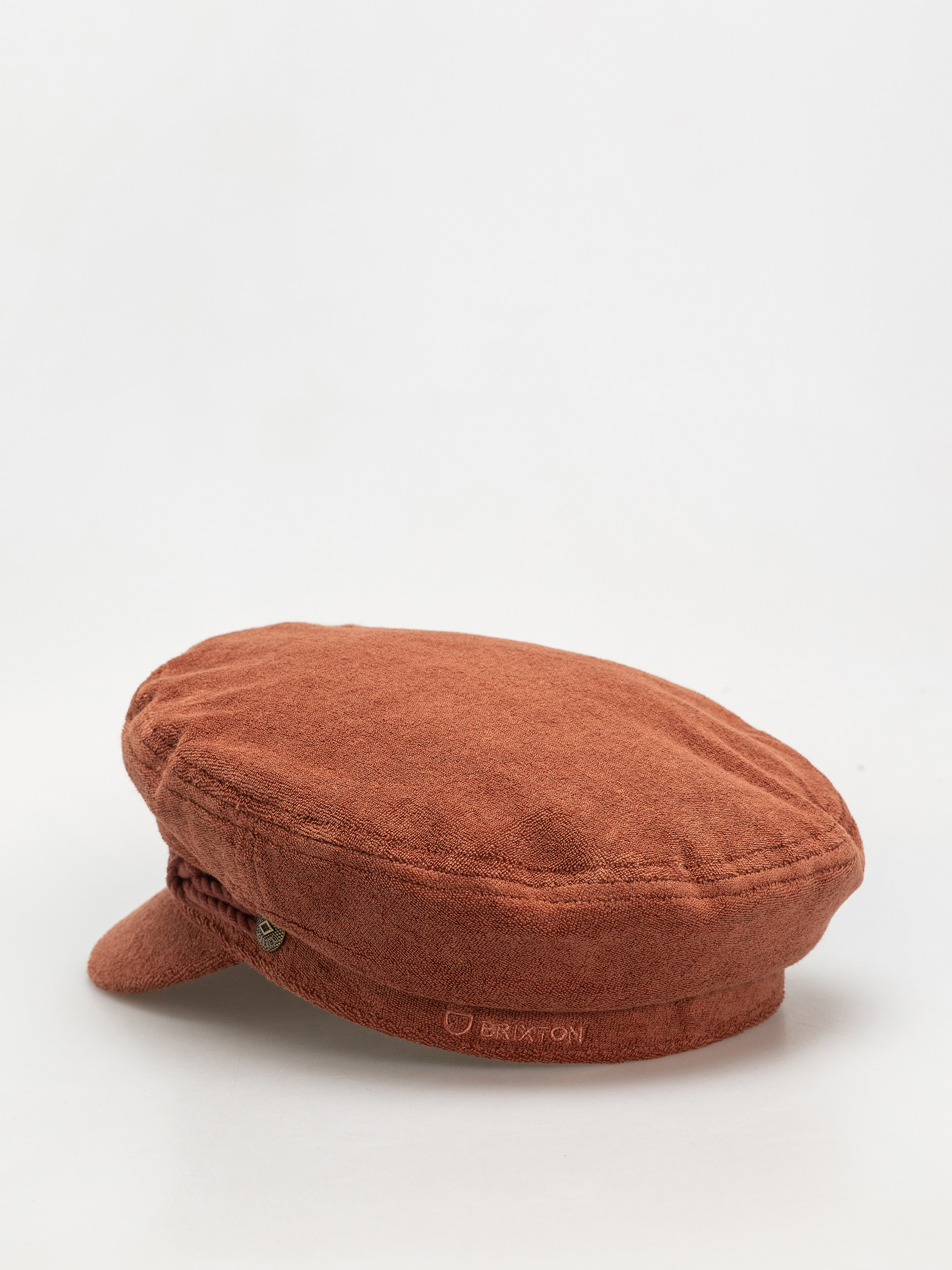 Klobúk so šiltom Brixton Fiddler Cap (burnt brick terry cloth)