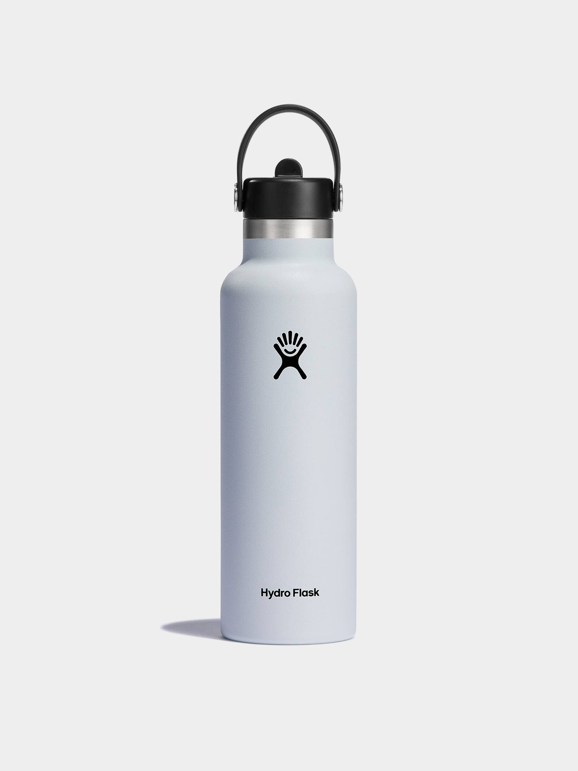 Fľaša Hydro Flask Standard Mouth Flex Straw Cap 621ml (white)