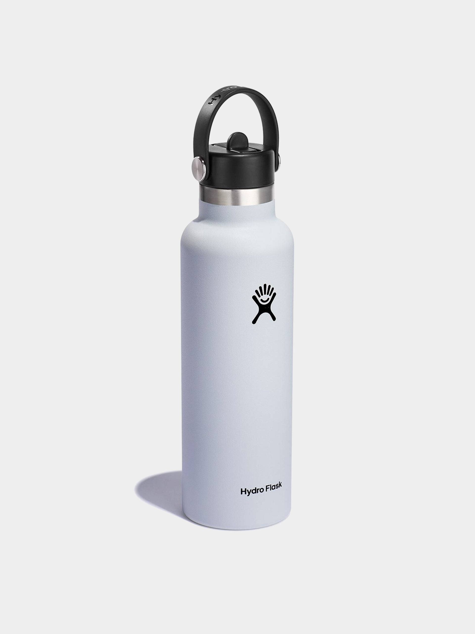 Fľaša Hydro Flask Standard Mouth Flex Straw Cap 621ml (white)