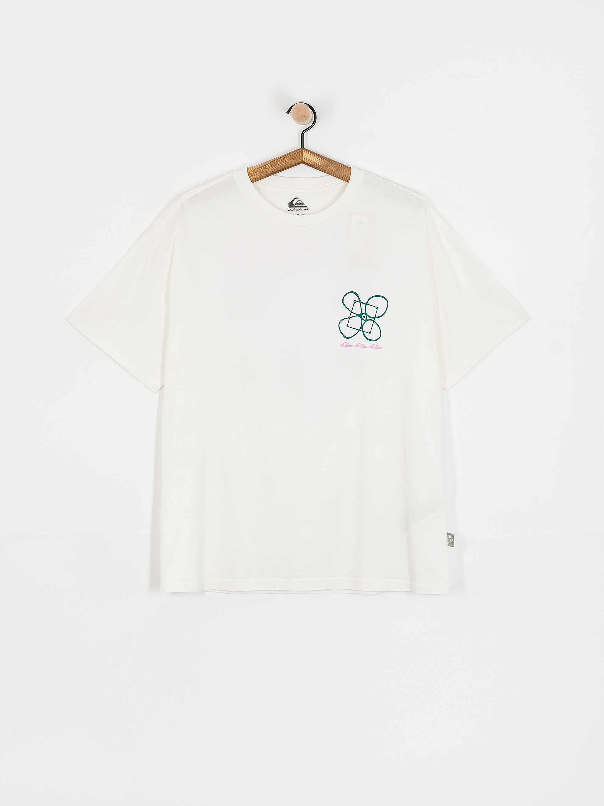 Tričko Quiksilver Outside Inside (snow white)