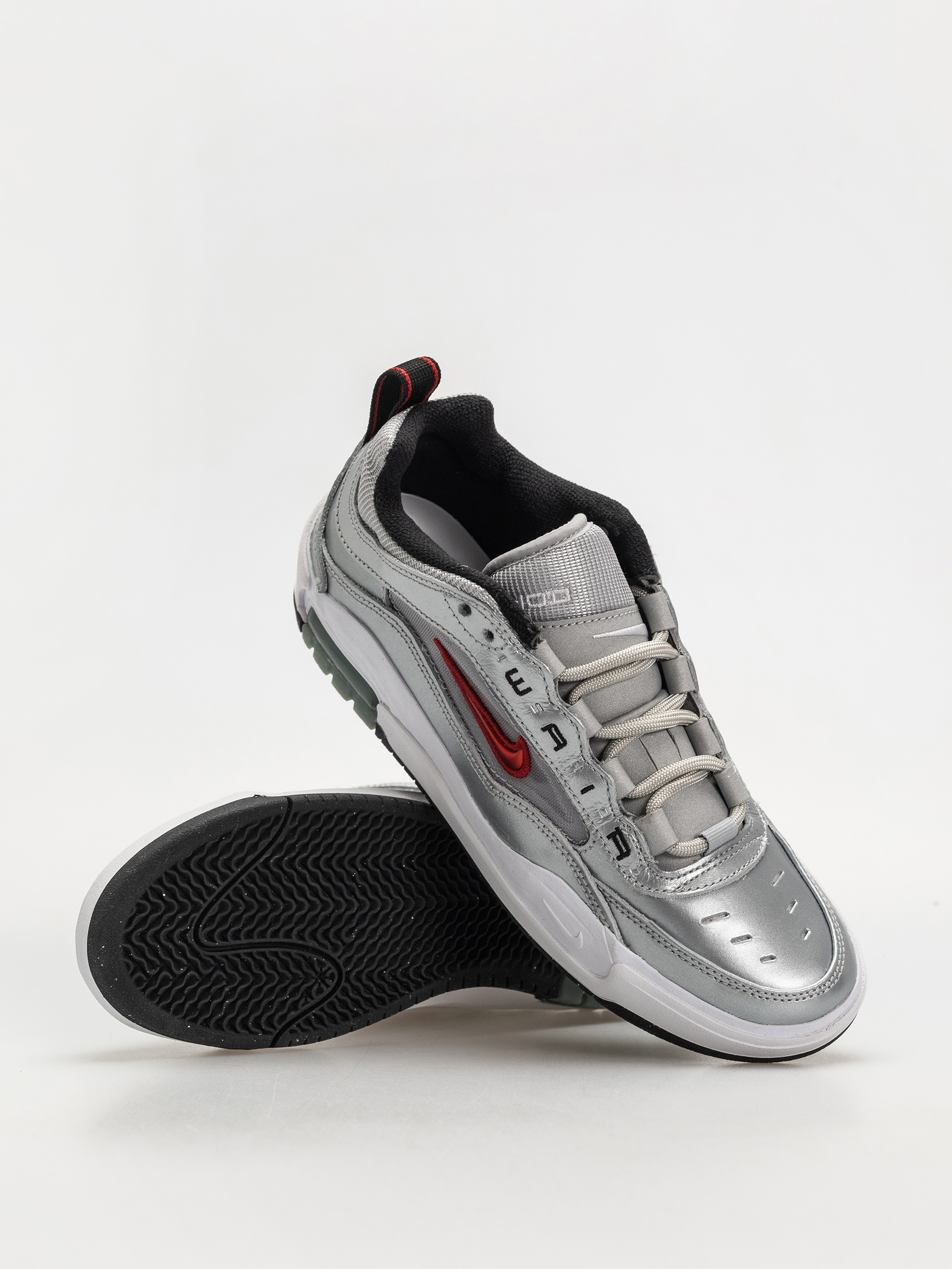 Topánky Nike SB AIR MAX ISHOD PRM (metallic silver/varsity red)
