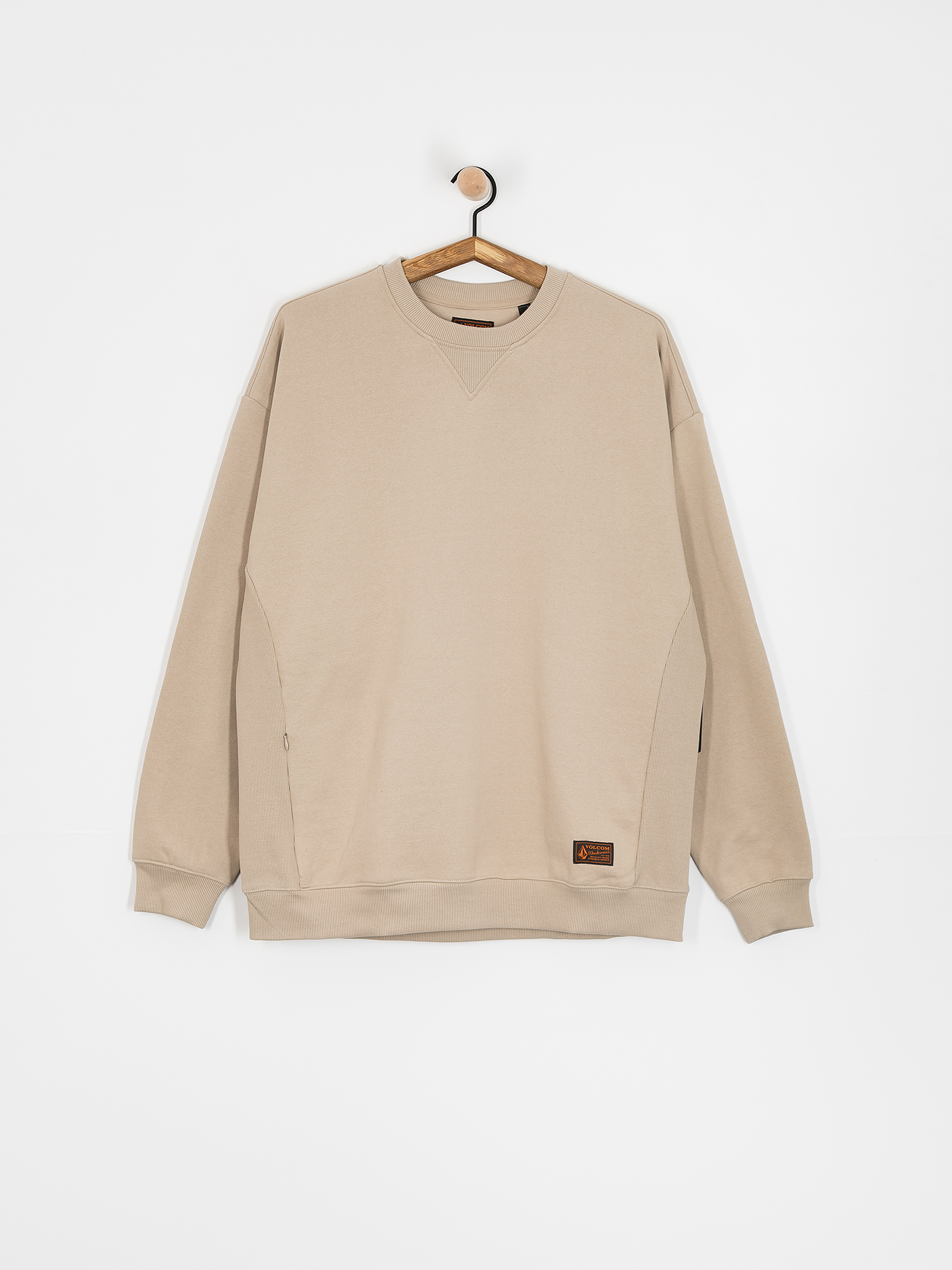 Mikina Volcom Operators Crew (light khaki)