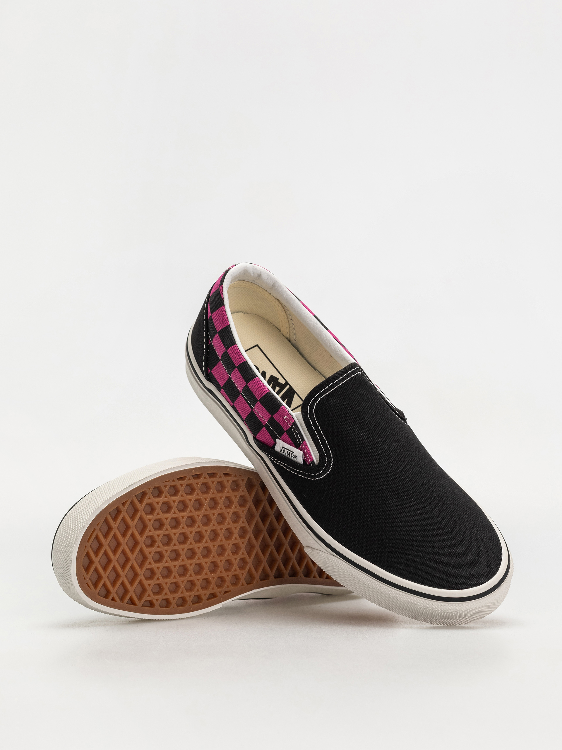 Topánky Vans Classic Slip On (pop check raspberry rose)