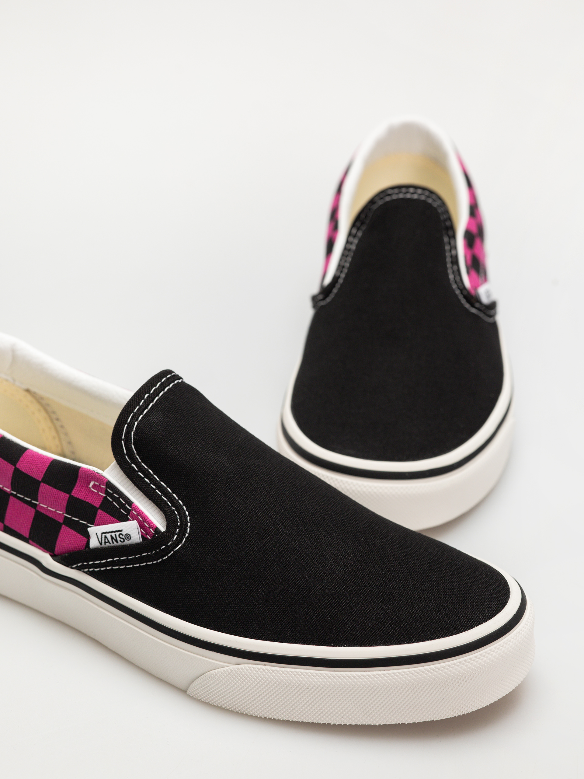 Topánky Vans Classic Slip On (pop check raspberry rose)