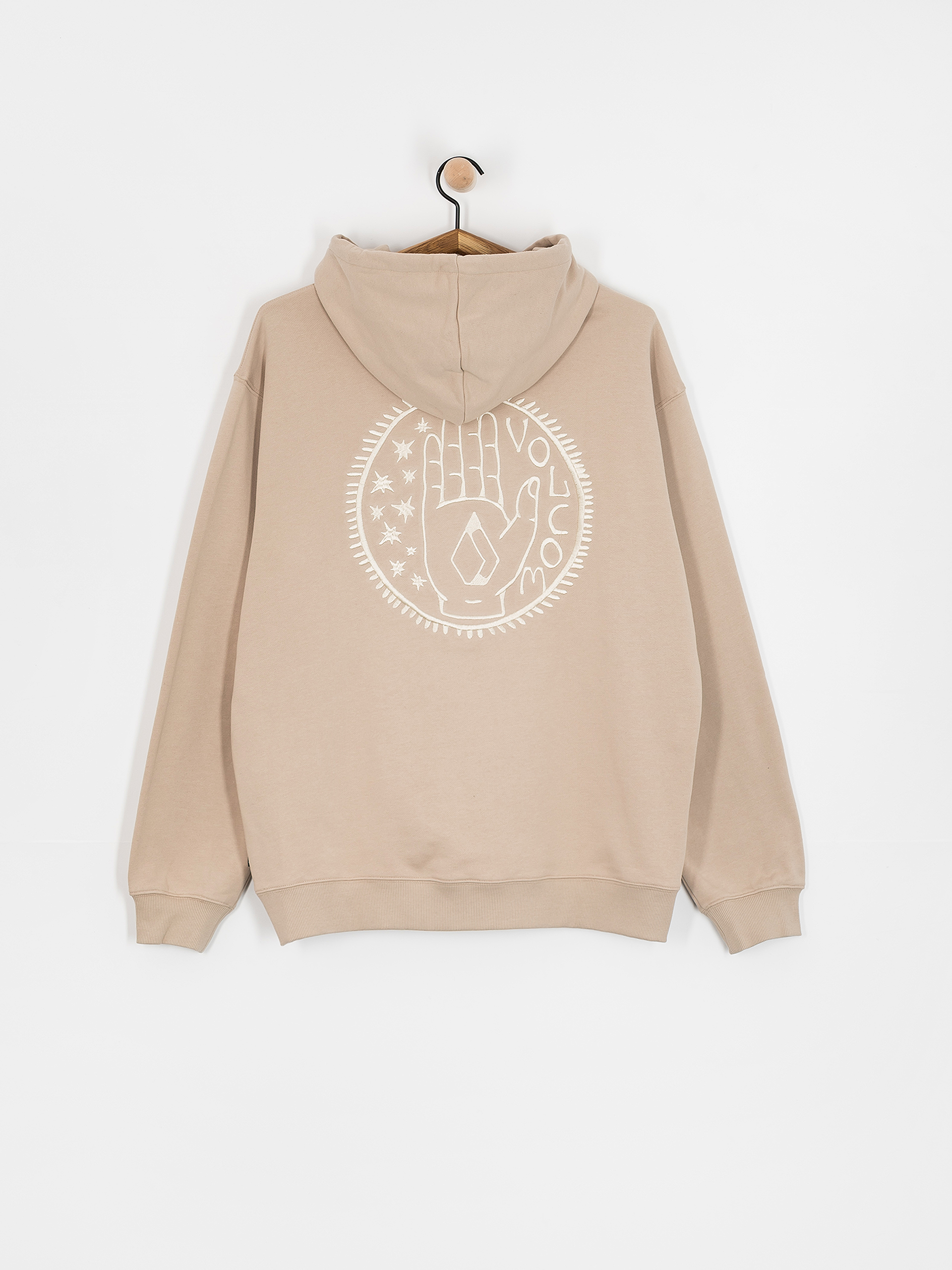 Mikina s kapucňou Volcom Handerry HD (light khaki)