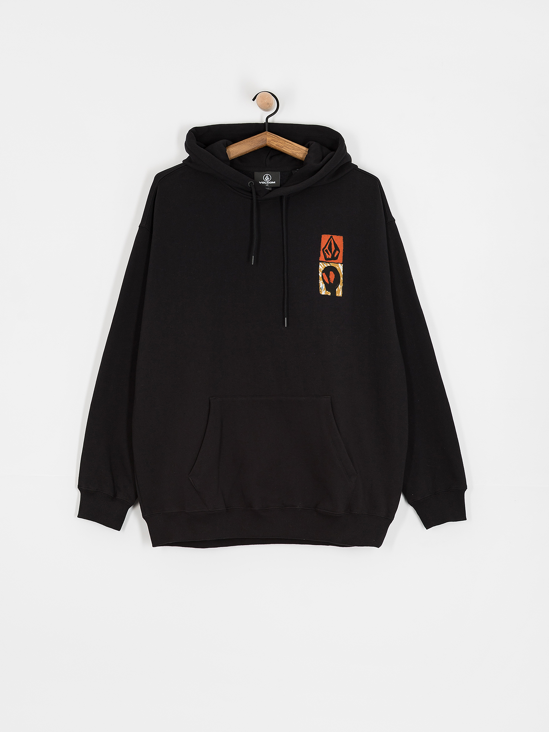 Mikina s kapucňou Volcom Gonyvaders HD (black)