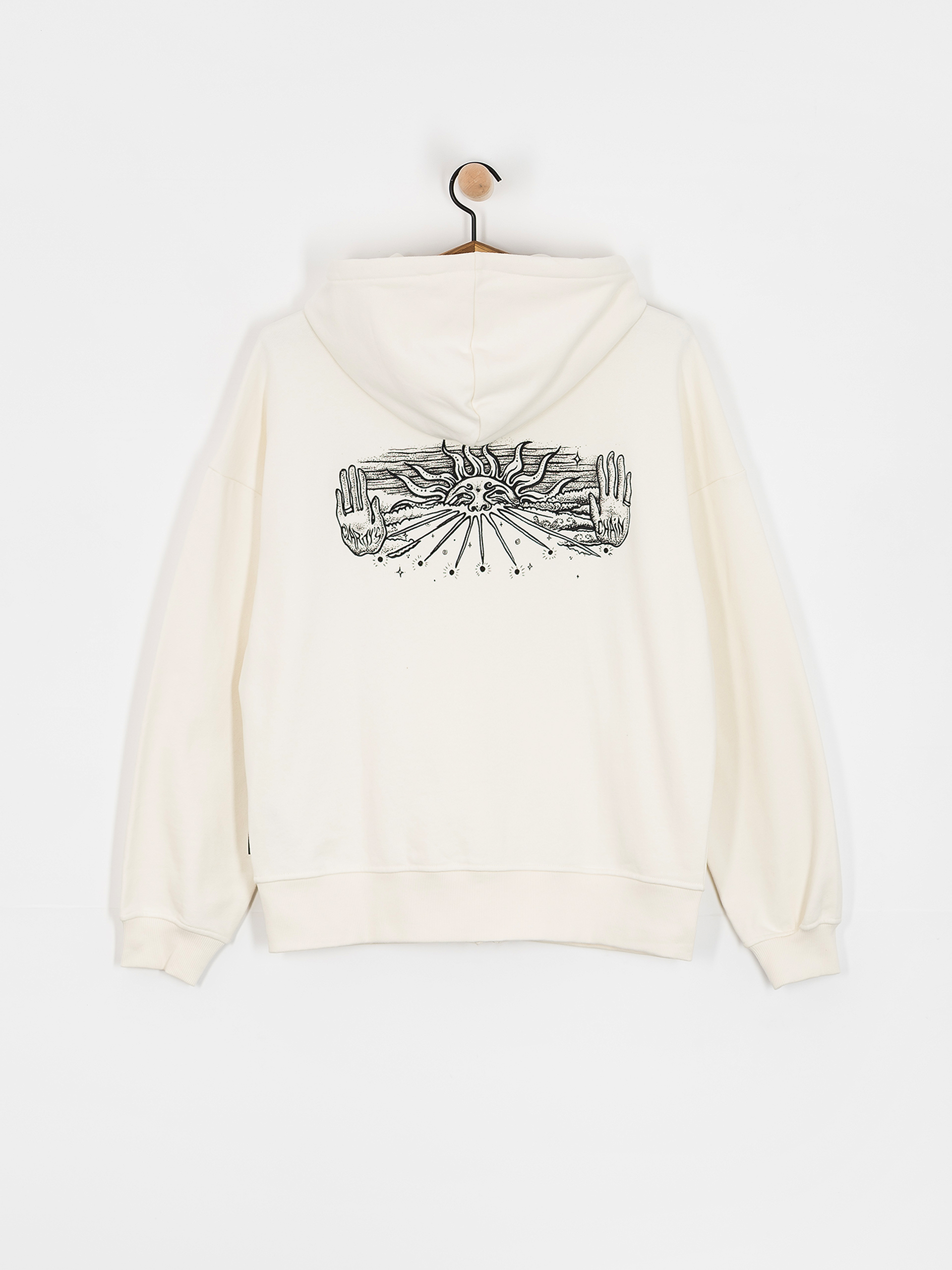 Mikina s kapucňou Volcom Fa Alix ZHD Wmn (star white)