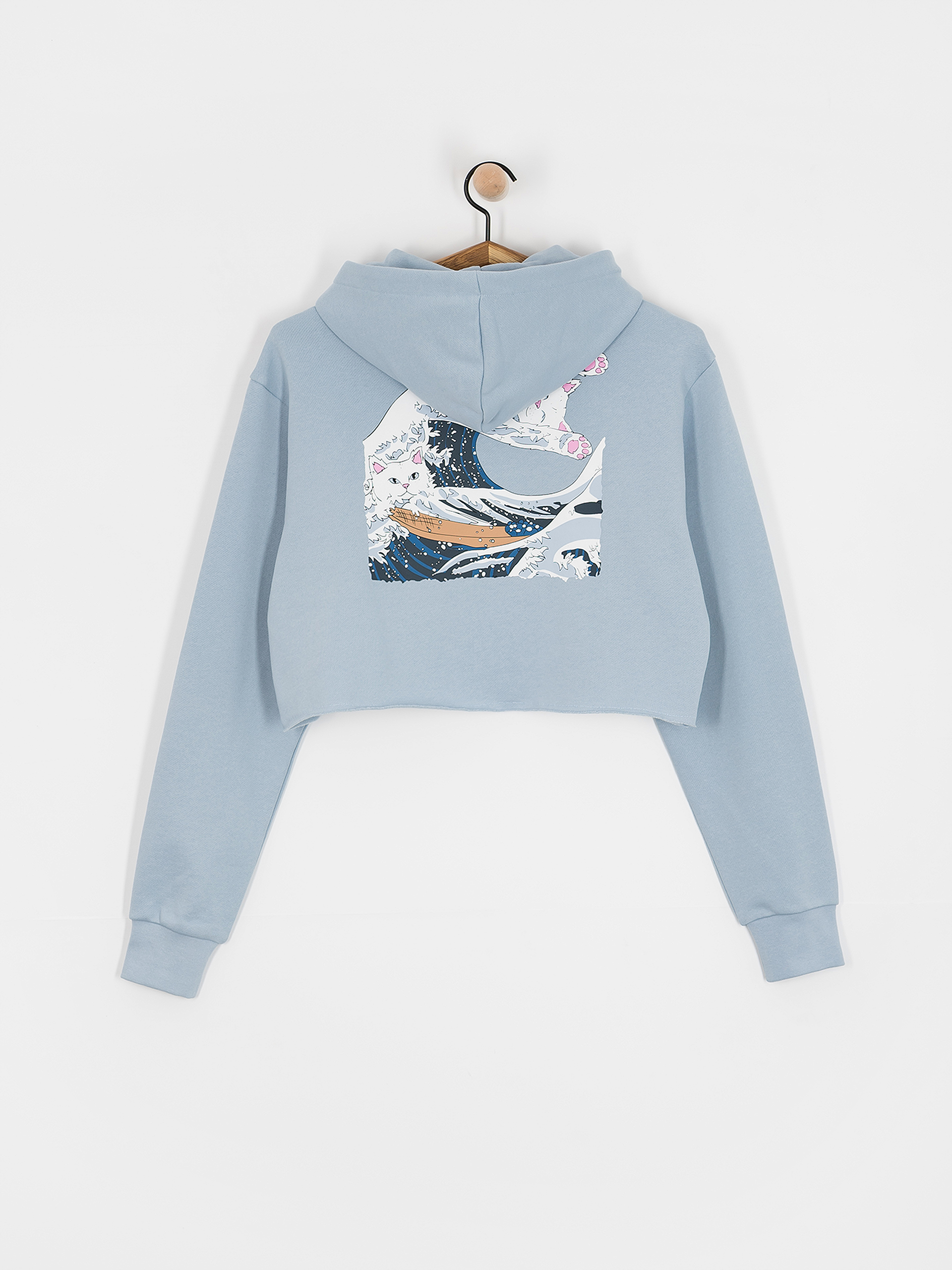 Mikina s kapucňou RipNDip Great Wave HD Wmn (powder blue)
