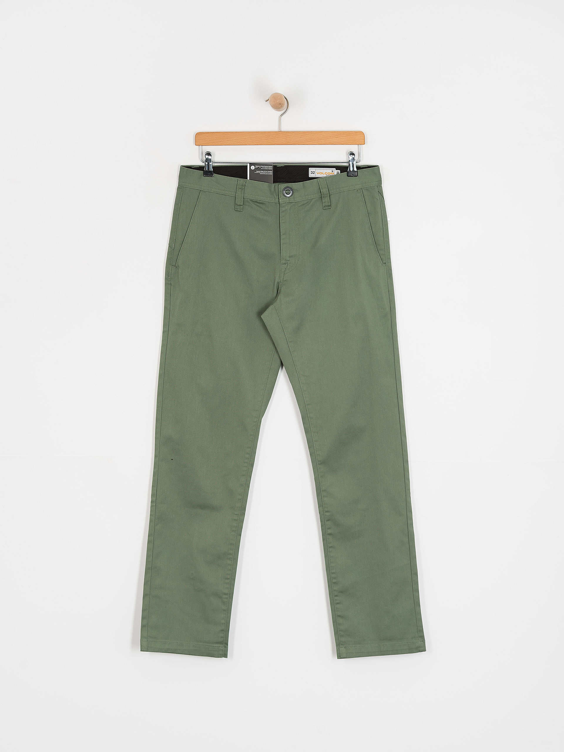 Nohavice Volcom Frickin Modern Stret (light olive)