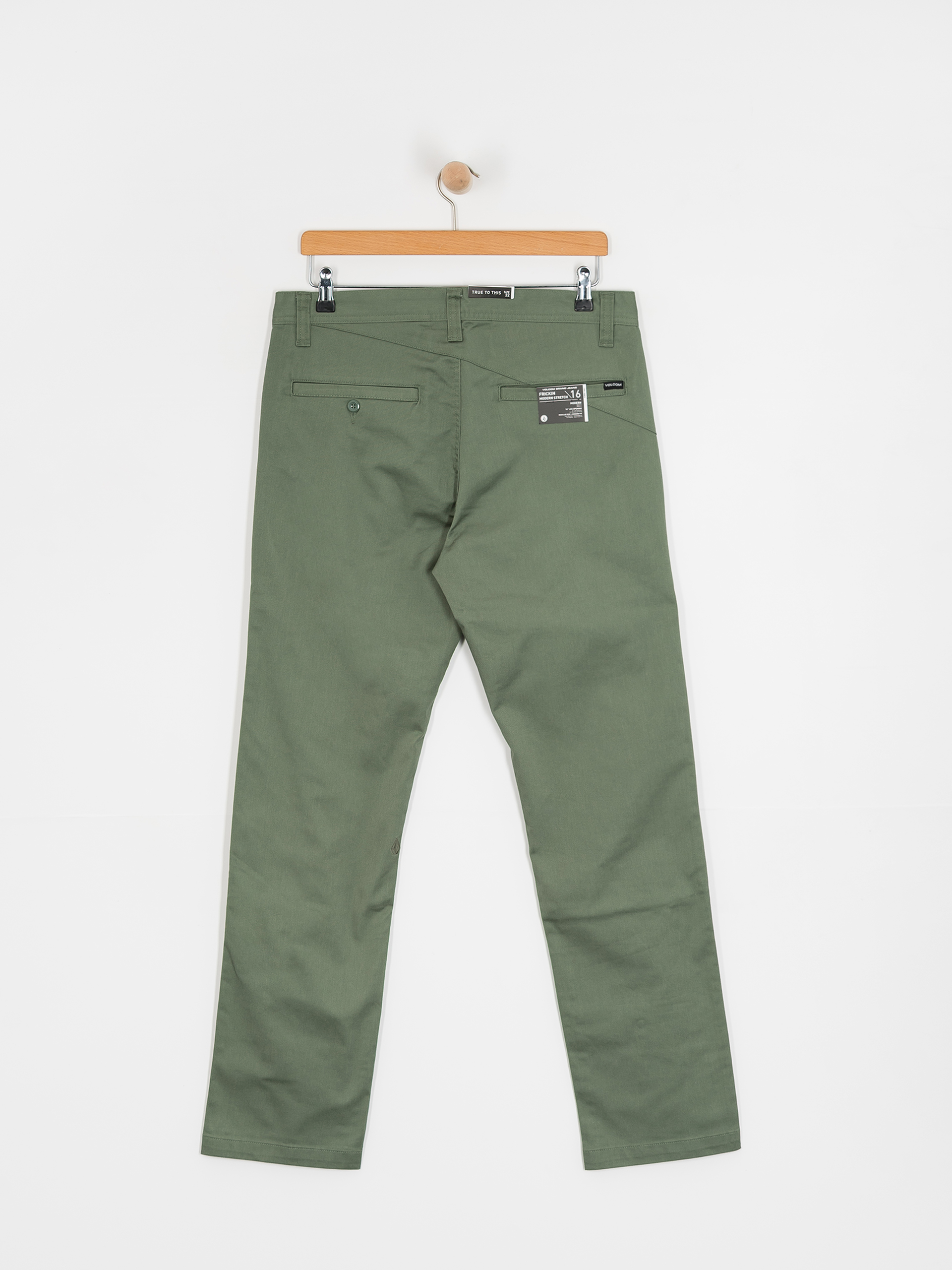 Nohavice Volcom Frickin Modern Stret (light olive)