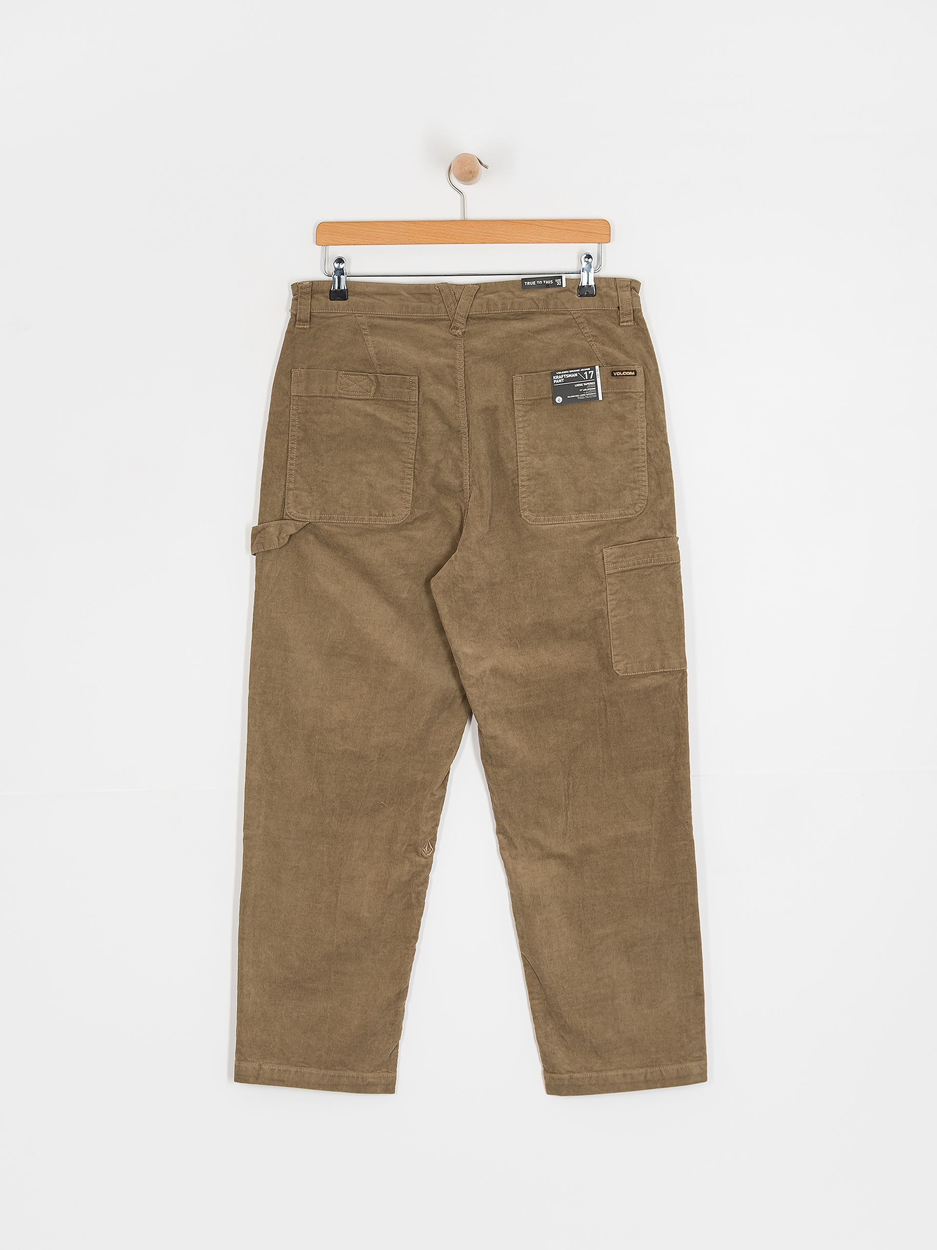 Nohavice Volcom Kraftsman Cord (khaki)