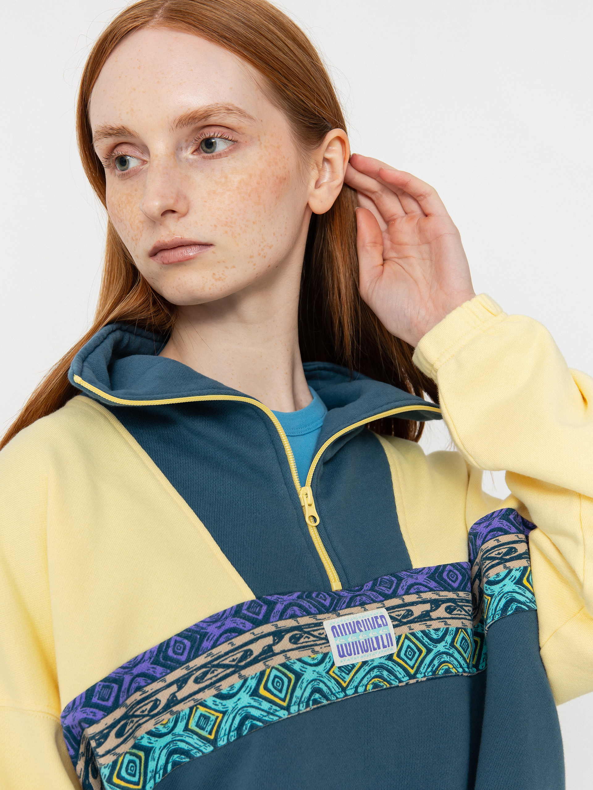 Flísová mikina Quiksilver Half Zip Wmn (popcorn)
