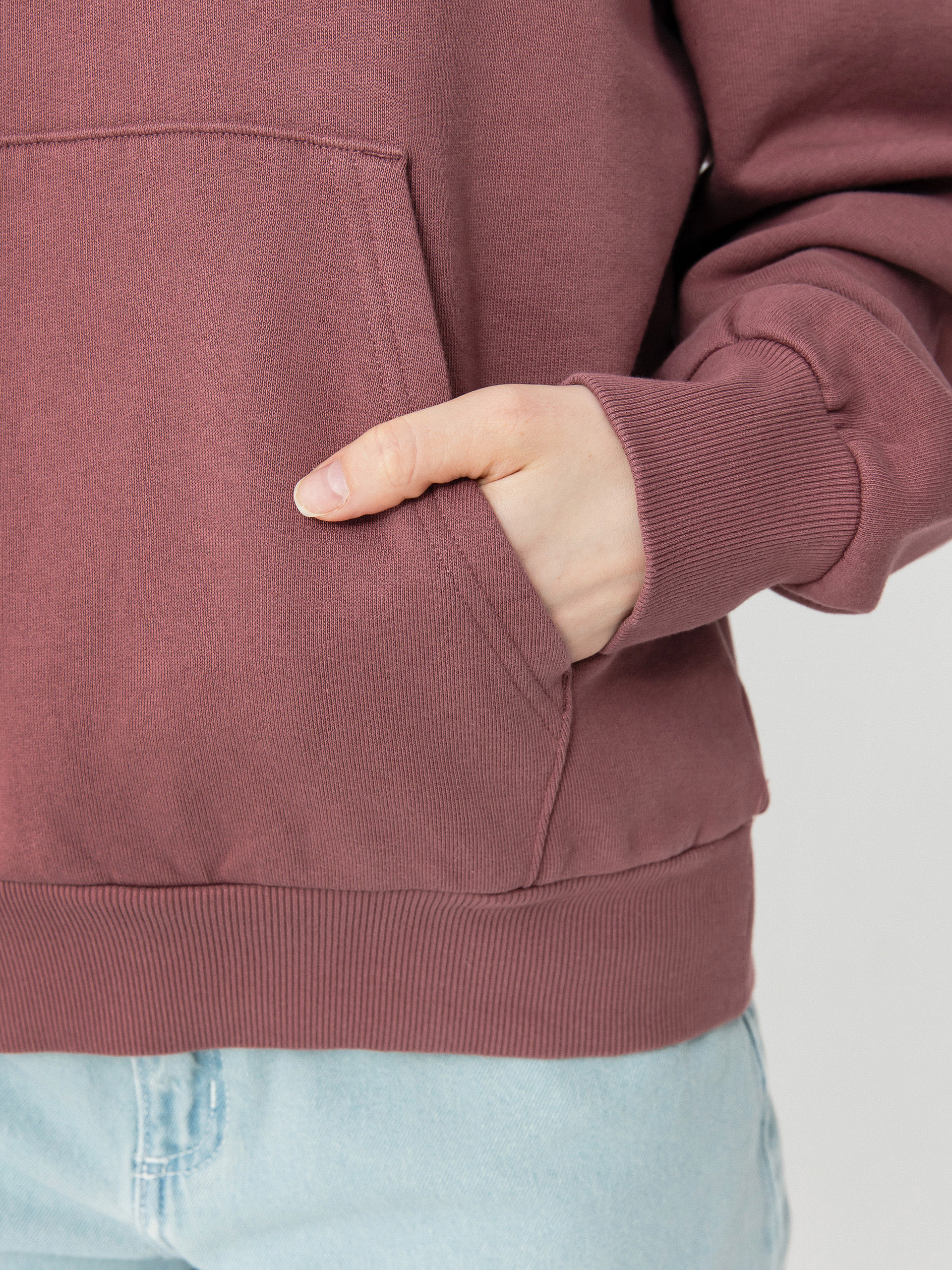 Mikina s kapucňou Carhartt WIP Casey HD Wmn (dusky pink/silver)