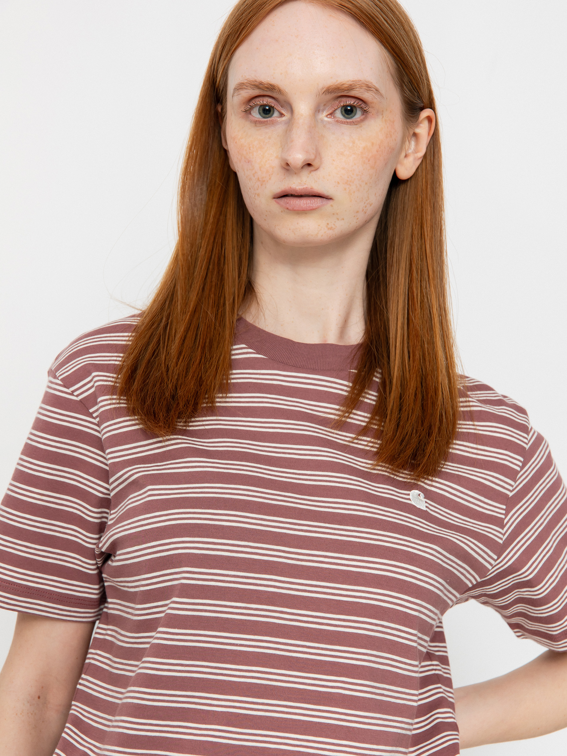 Tričko Carhartt WIP Sydney Wmn (sydney stripe/dusky pink)