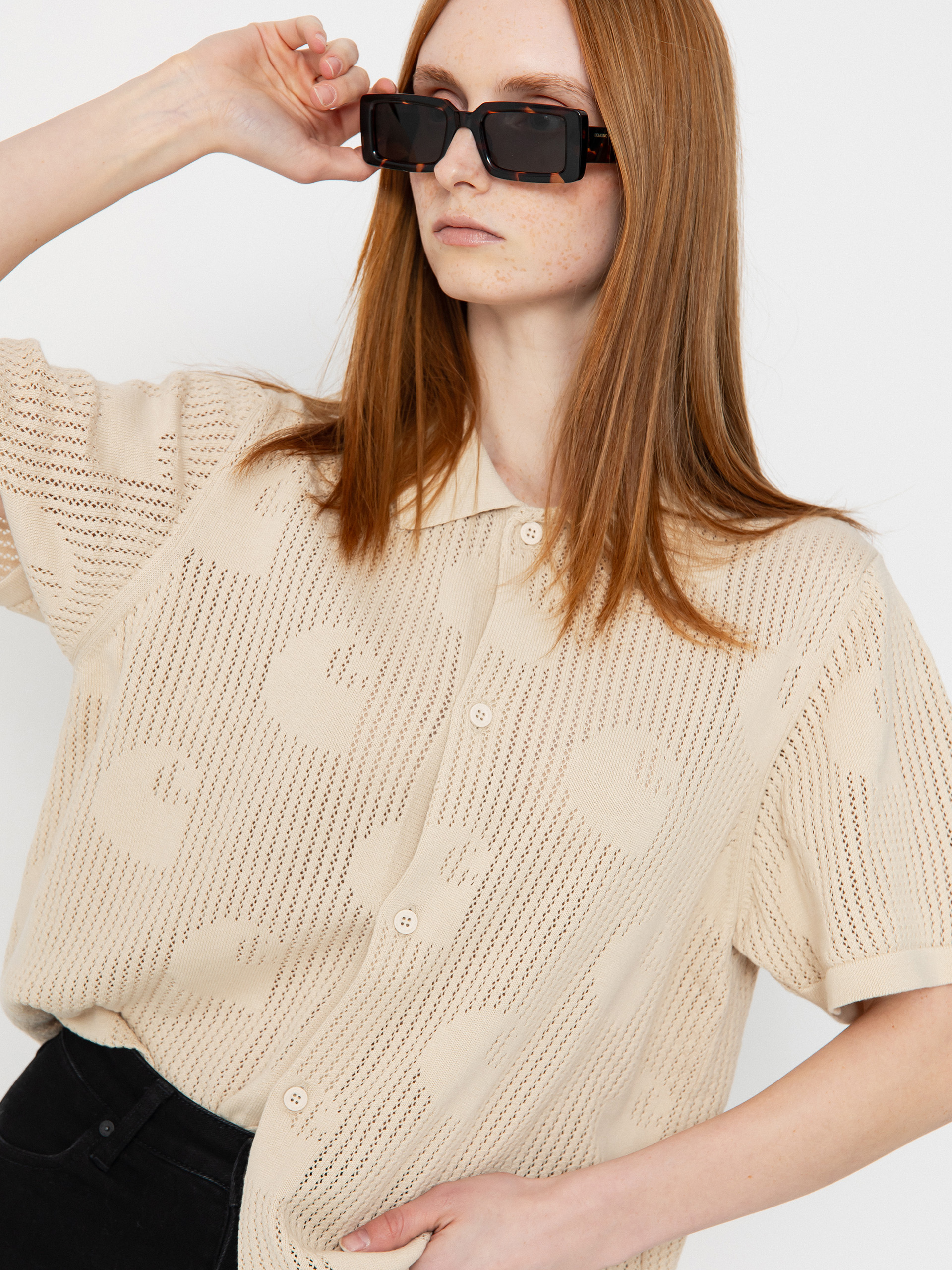 Košeľa Carhartt WIP Temple Knit Wmn (fleur de sel)