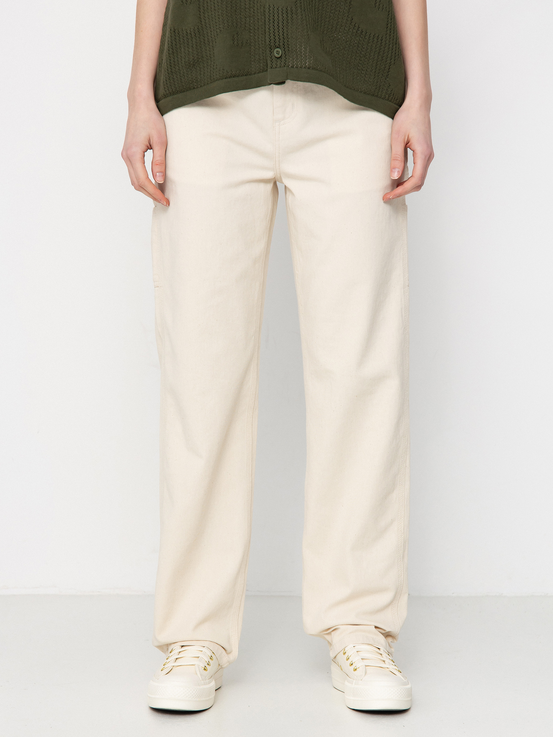 Nohavice Carhartt WIP Drewe Wmn (natural)
