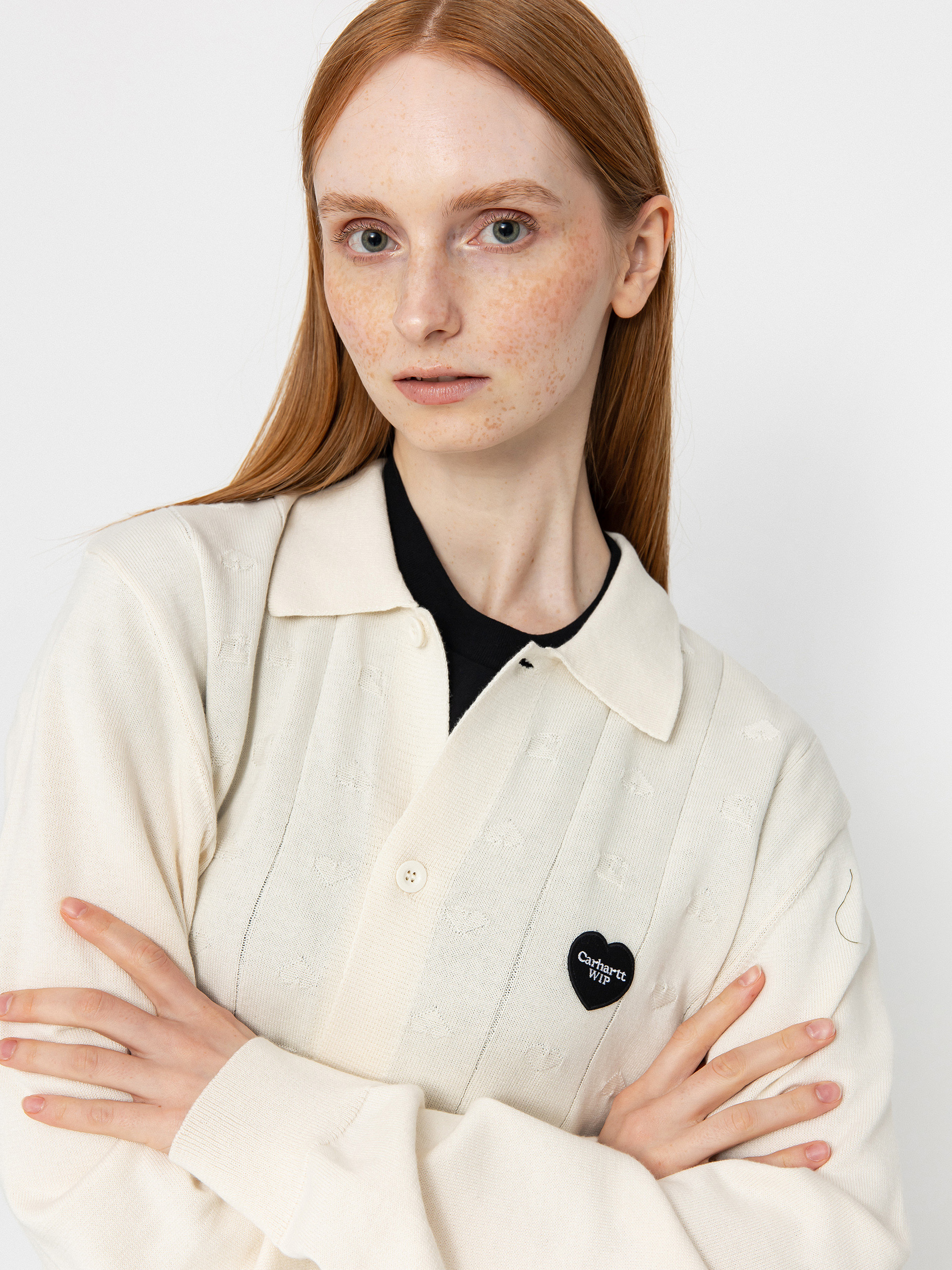 Sveter Carhartt WIP Drewe Cardigan Wmn (natural)