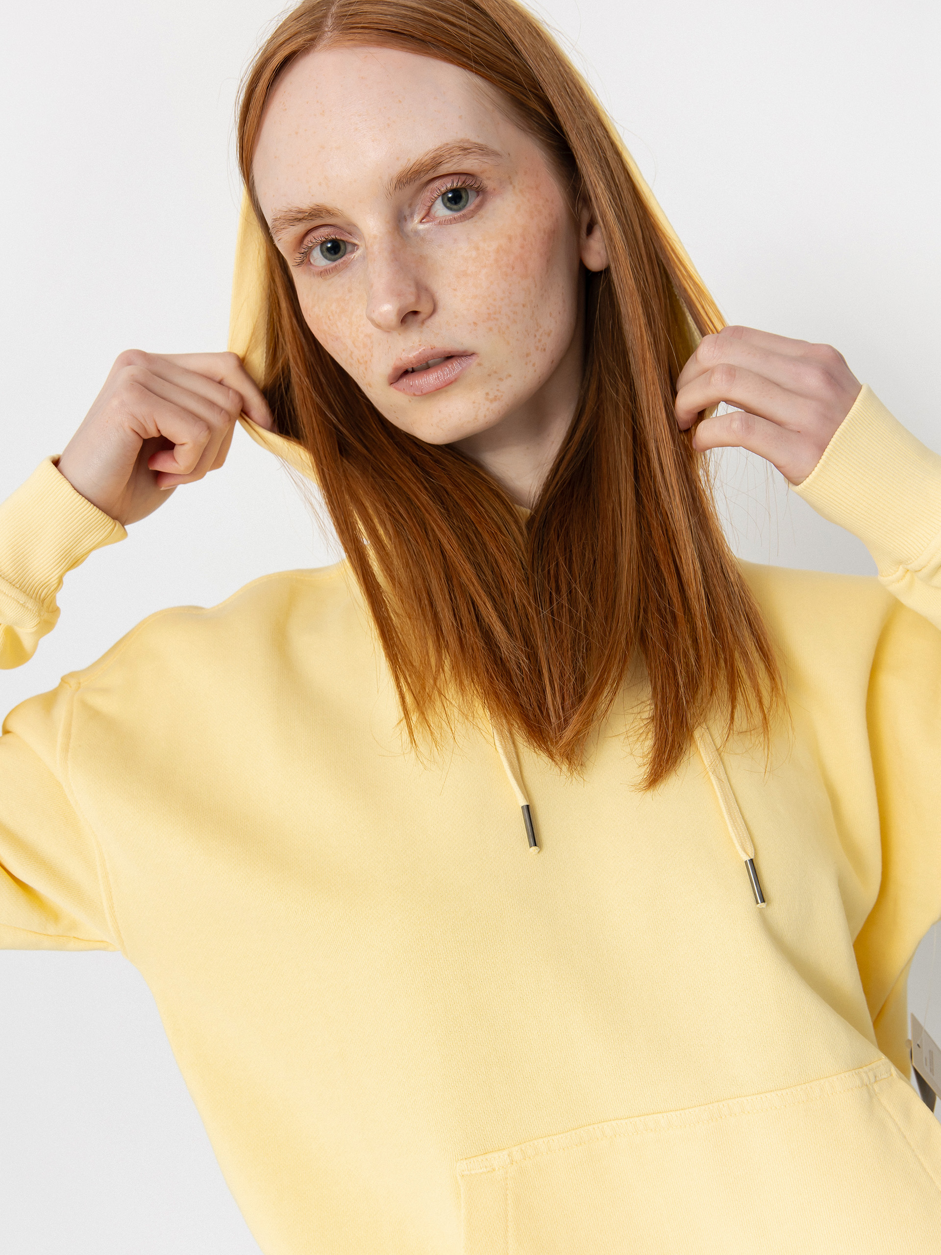 Mikina s kapucňou Brixton Cross Loop Ft HD Wmn (panna cotta)