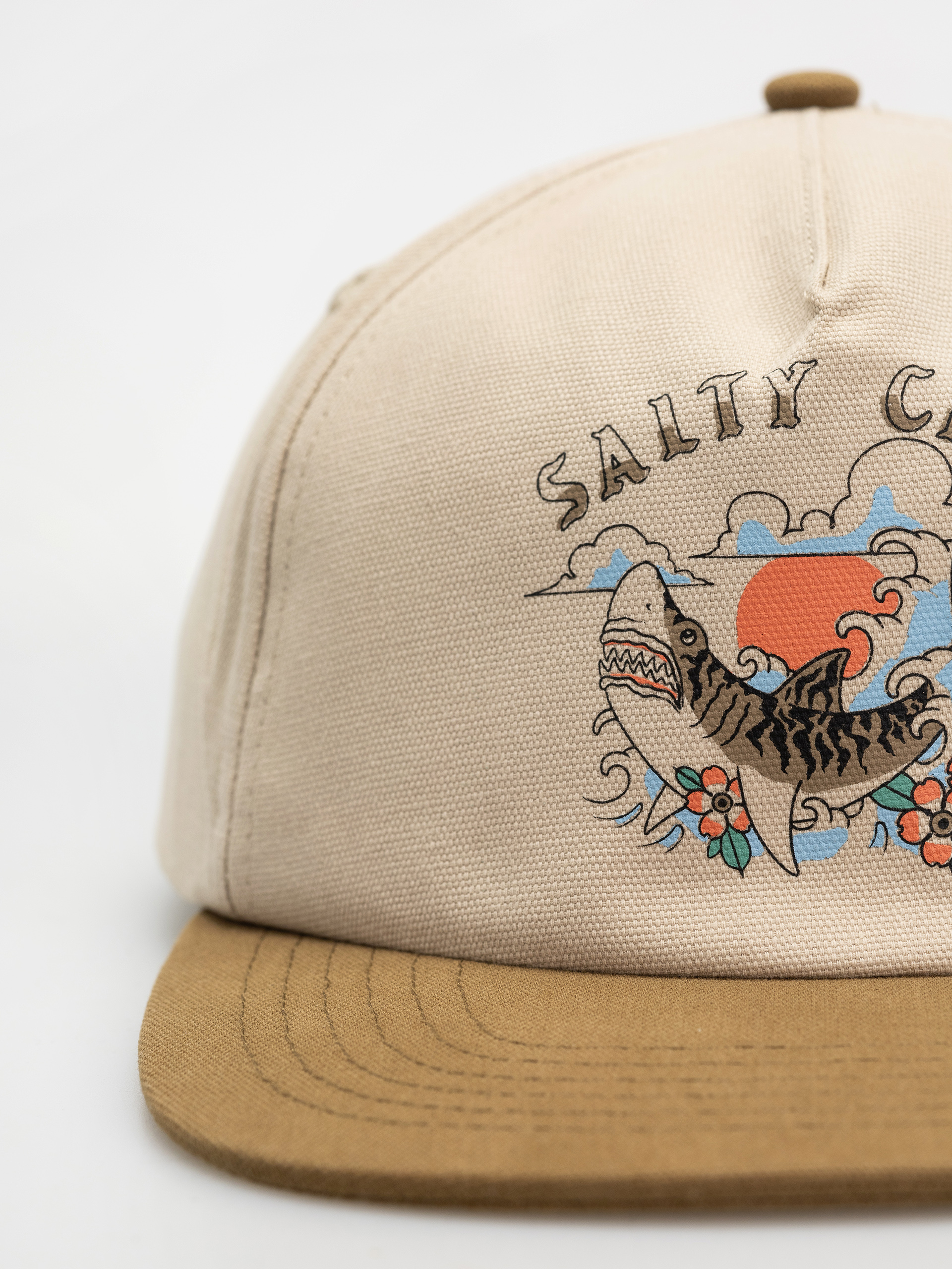 Šiltovka Salty Crew Hopper 5 Panel (oyster/brown)