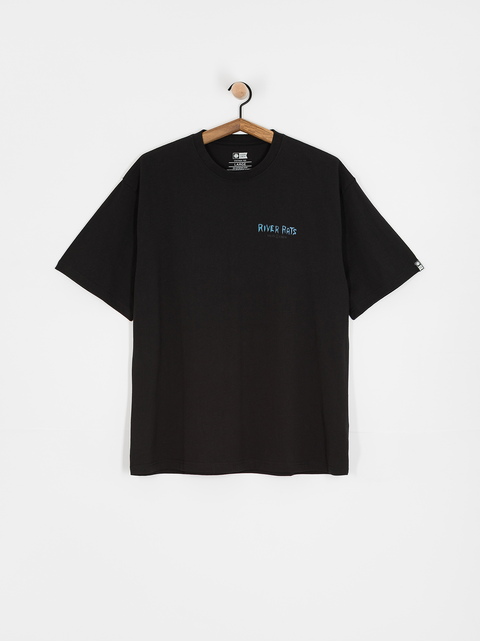 Tričko Salty Crew River Rats (black)