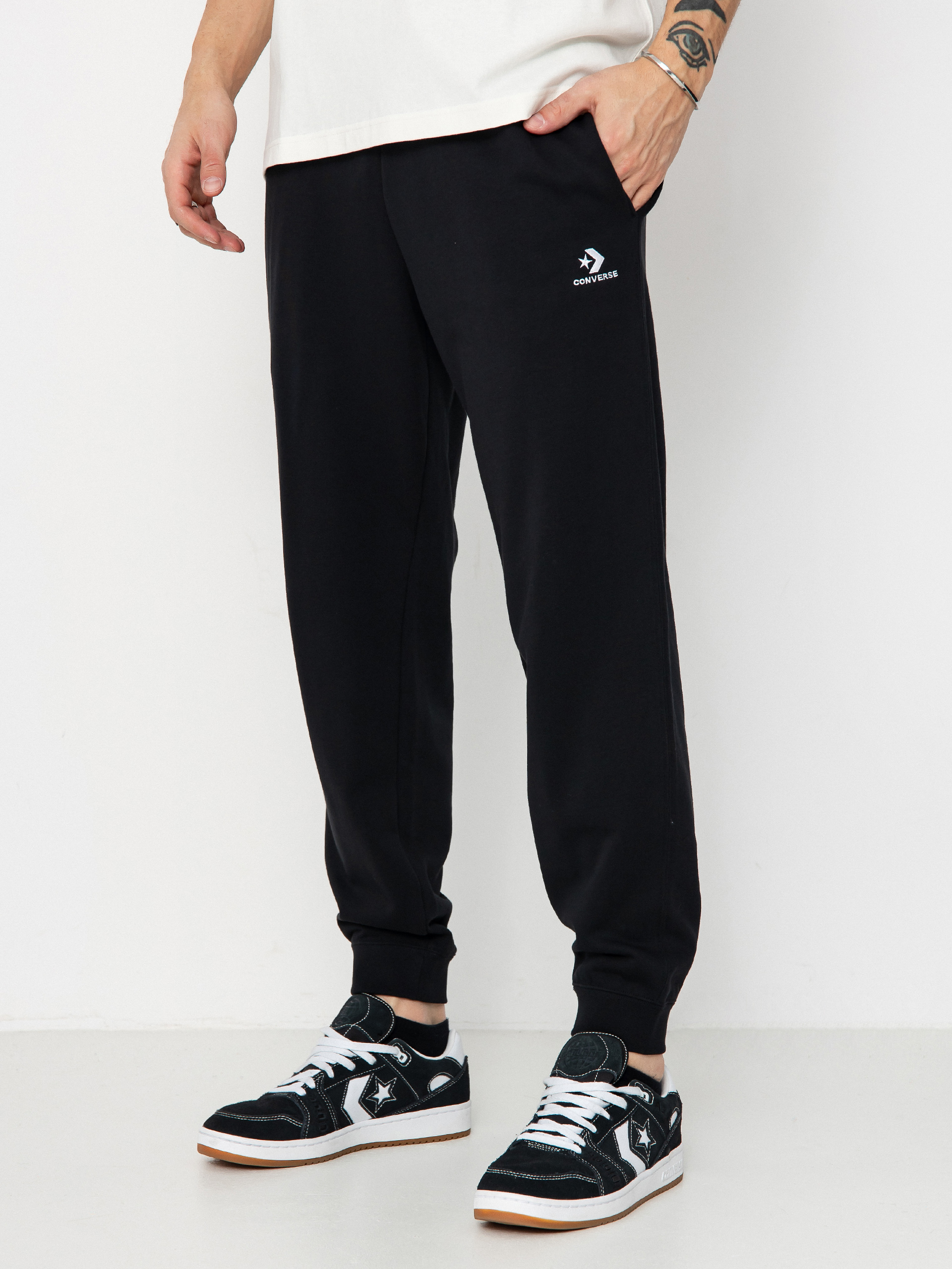 Nohavice Converse Sc Emb Classic (converse black)