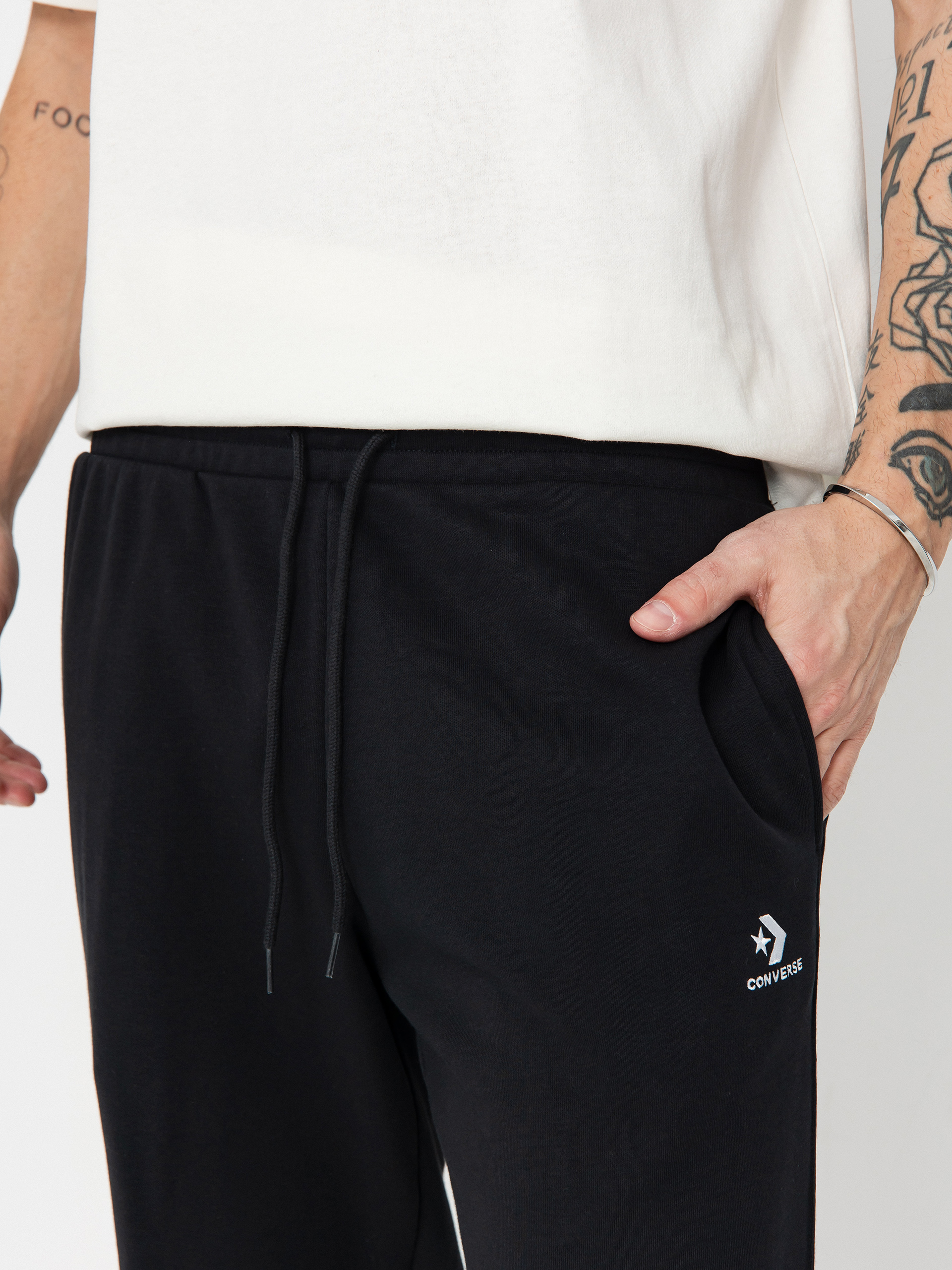 Nohavice Converse Sc Emb Classic (converse black)