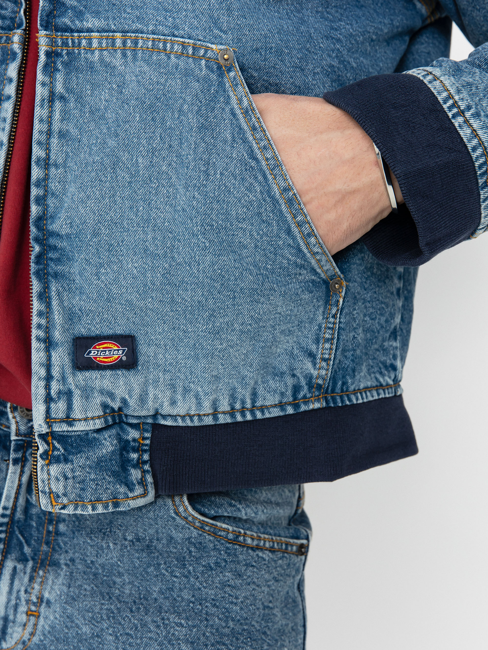 Bunda Dickies Hooded (rinsed blue w/ fade)