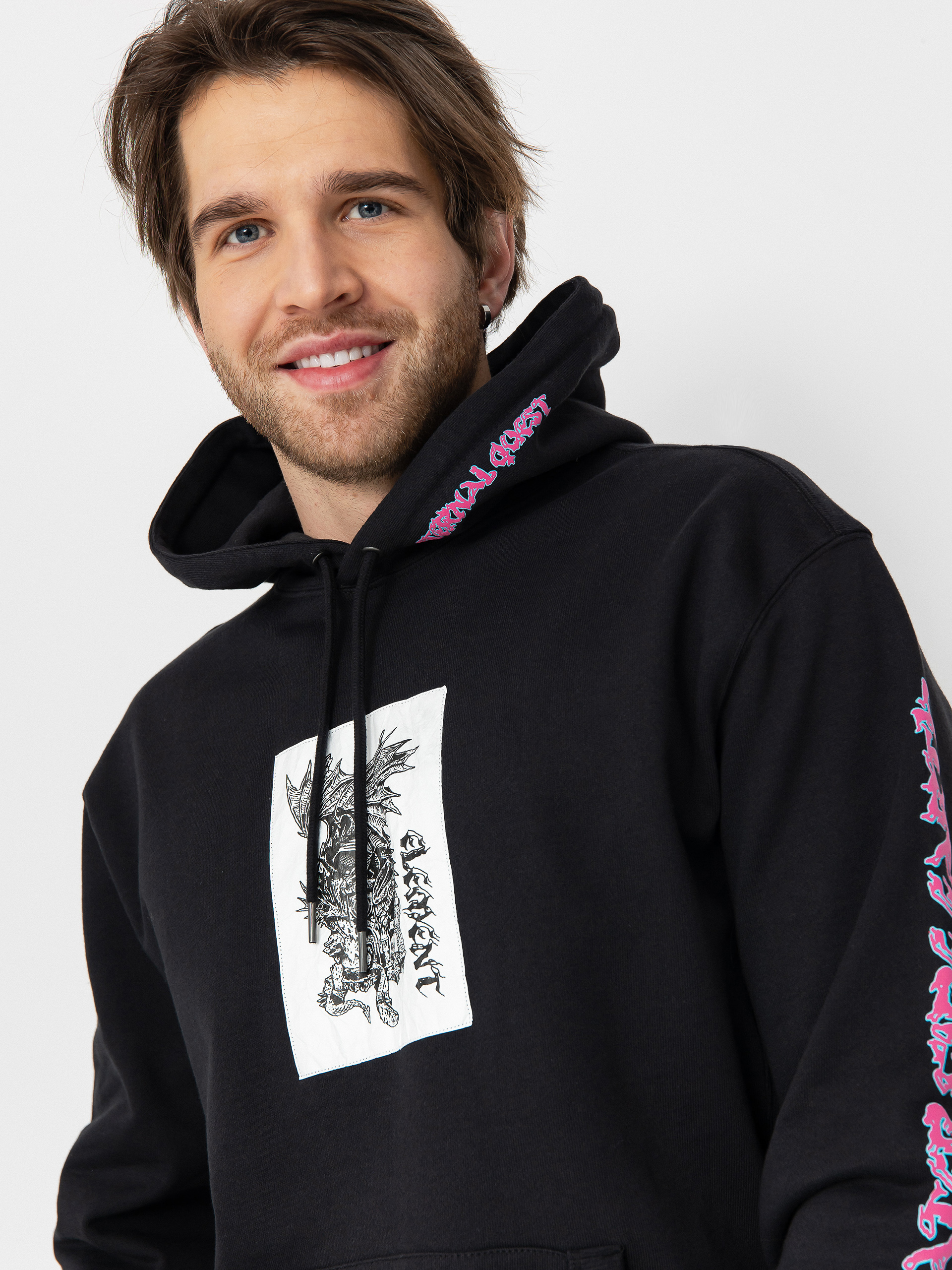 Mikina s kapucňou Element Ffnc Dragon HD (flint black)