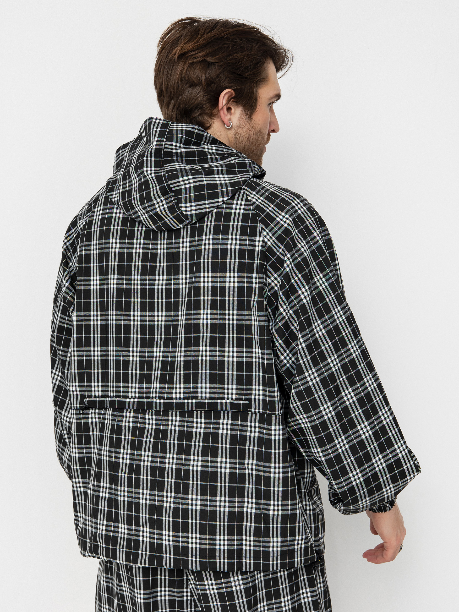 Bunda Wasted Paris Yard Tartan Windbreaker (black/white)