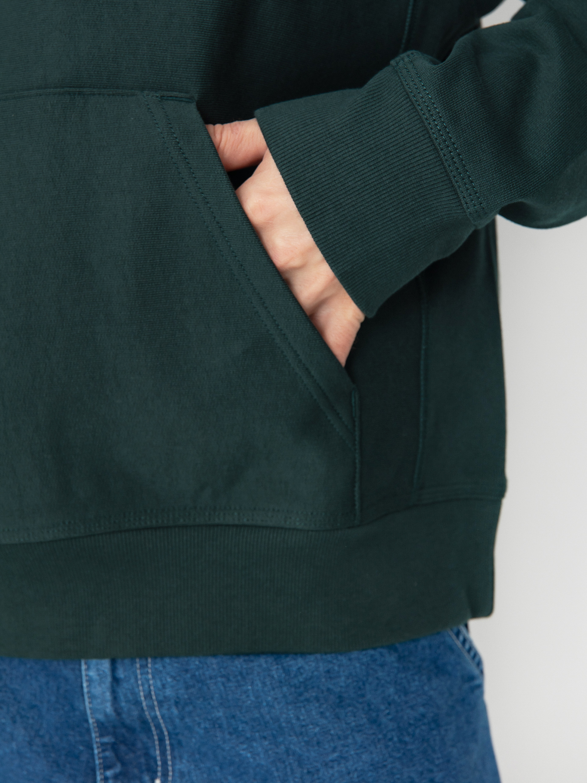 Mikina s kapucňou Carhartt WIP American Script HD (conifer)