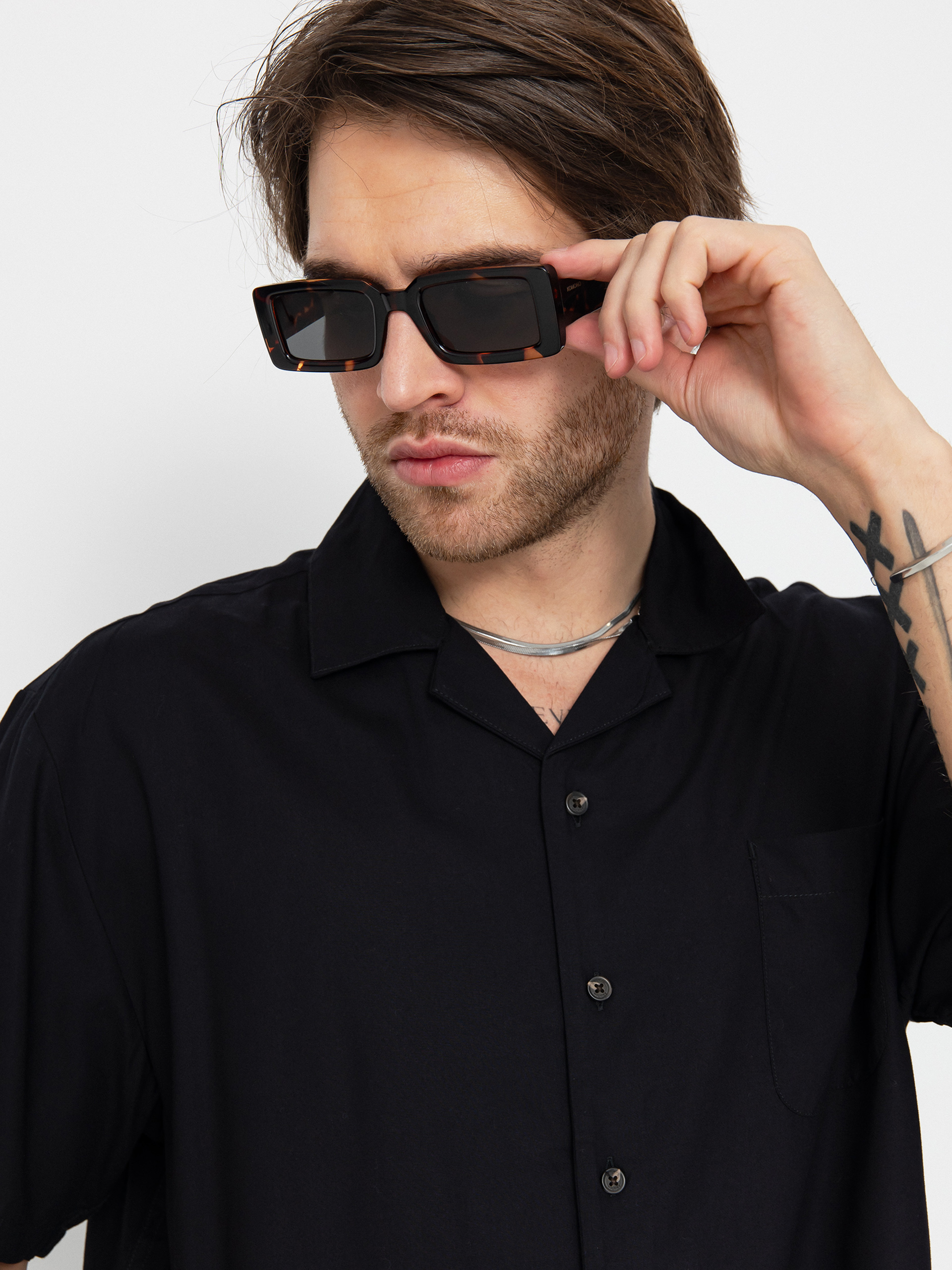 Košeľa Brixton Bunker (black)