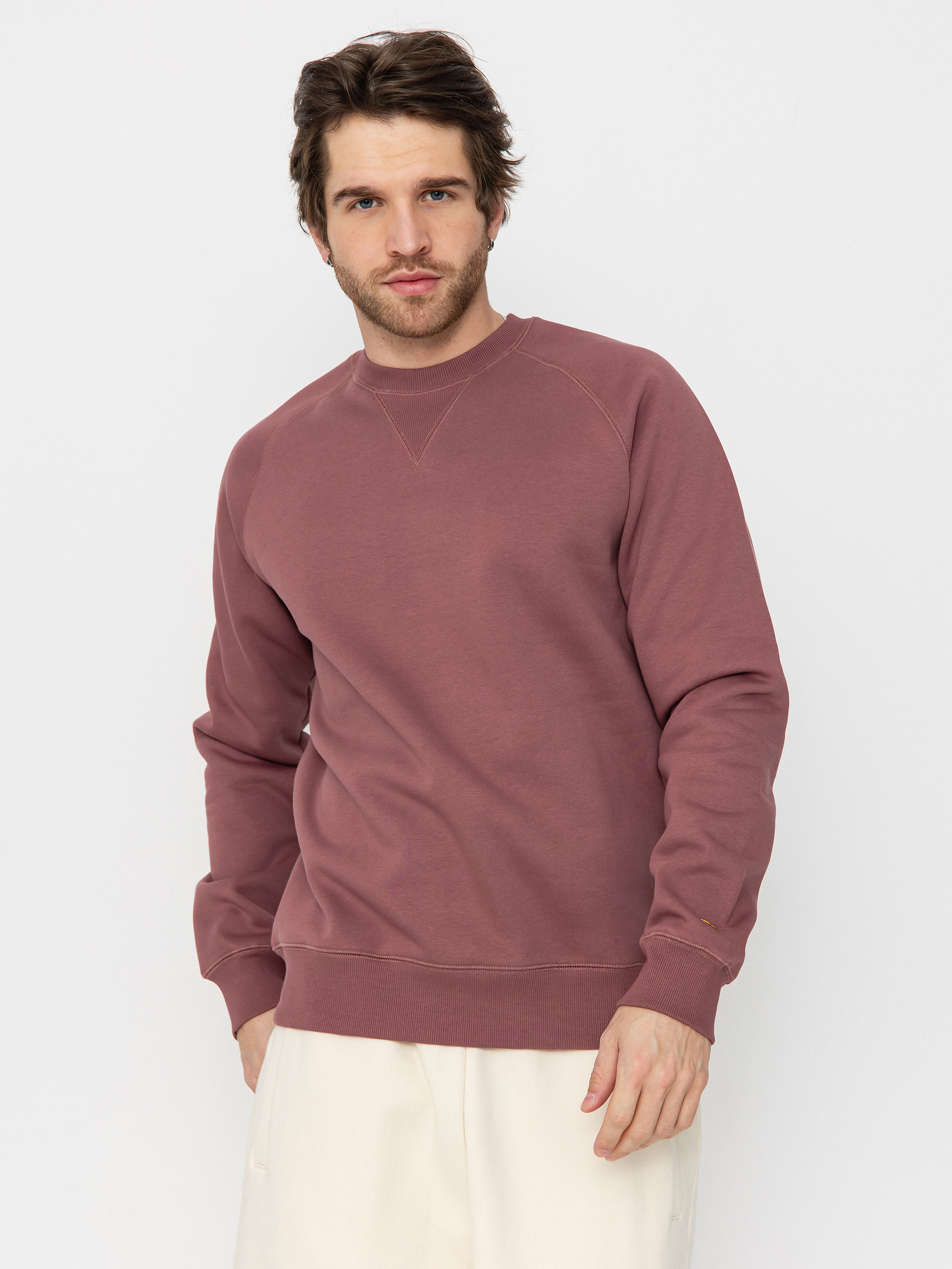 Mikina Carhartt WIP Chase (dusky pink/gold)