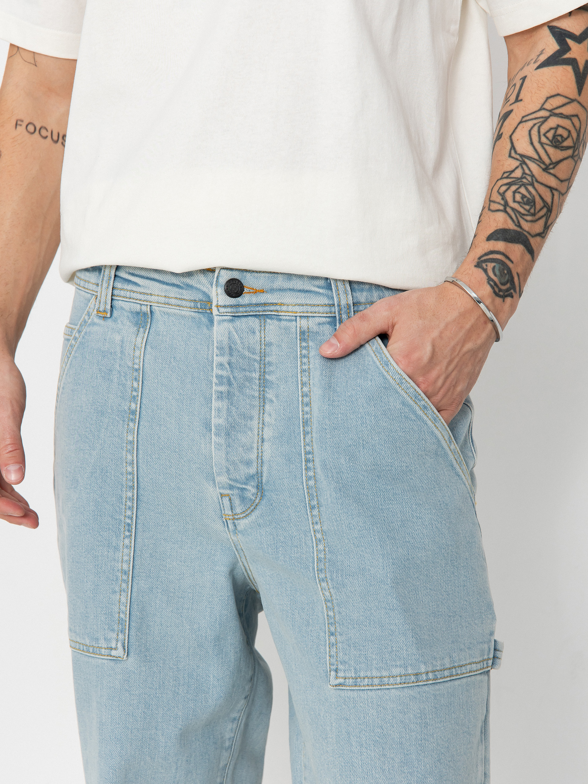 Nohavice Homeboy X Tra Work Pants Denim (moon)