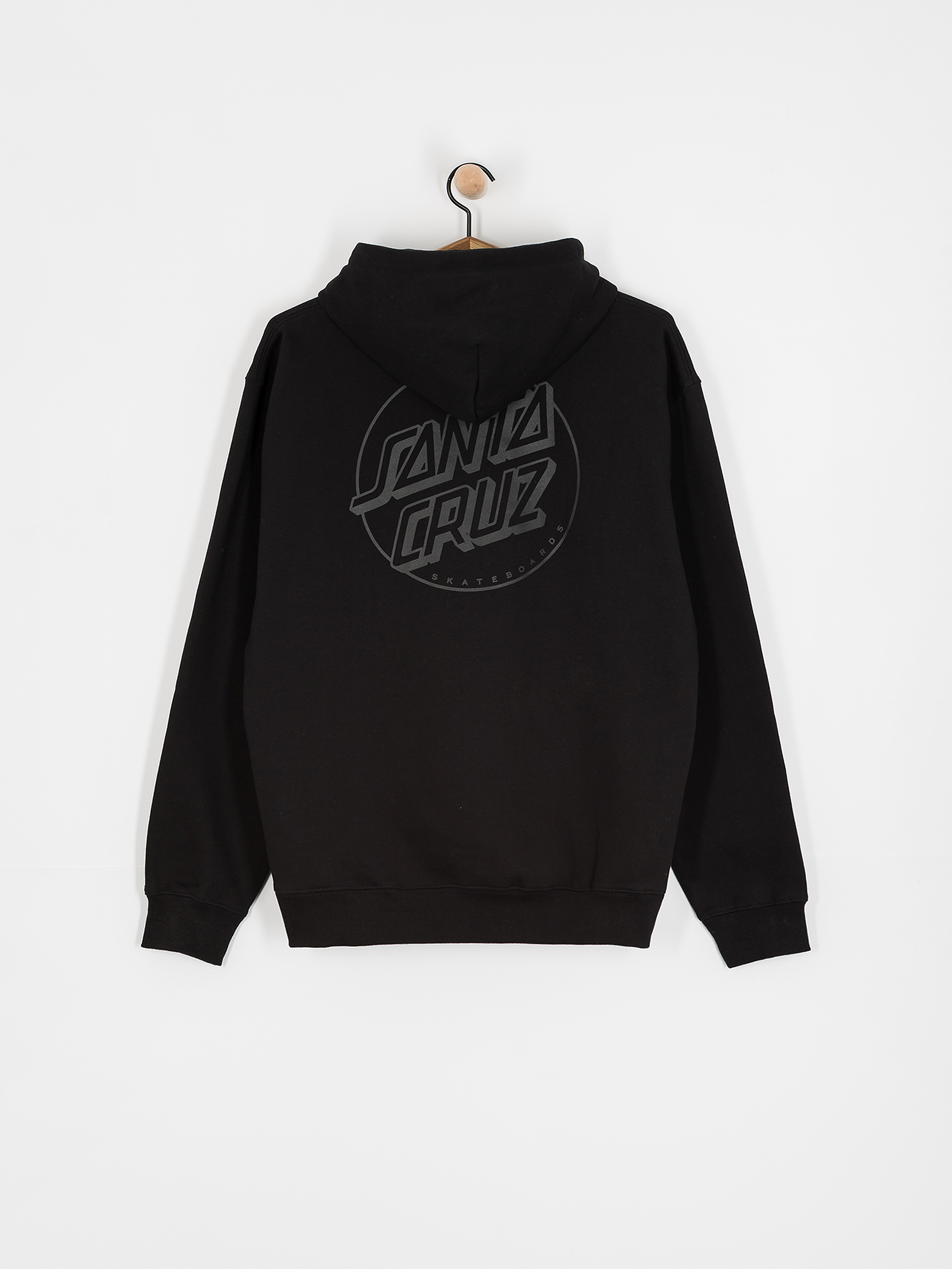 Mikina s kapucňou Santa Cruz Tonal Opus Dot Stripe HD (black)