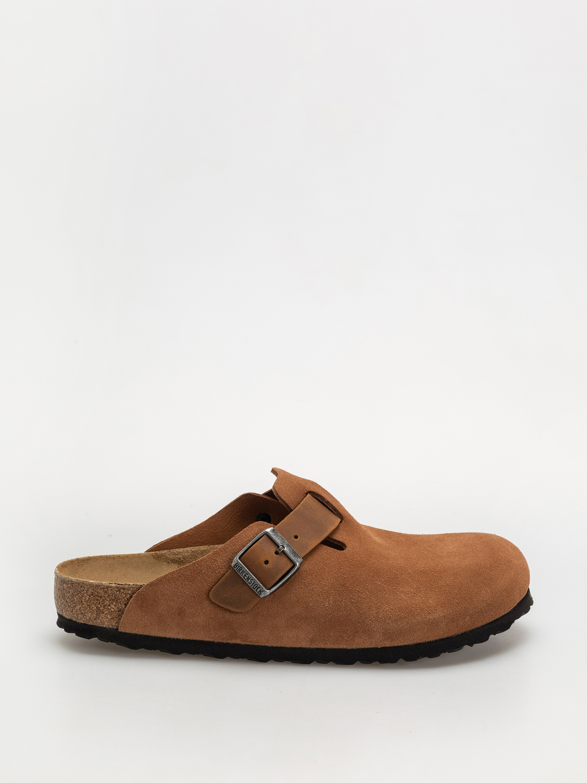 Šľapky Birkenstock Boston Suede Oiled Leather Regular