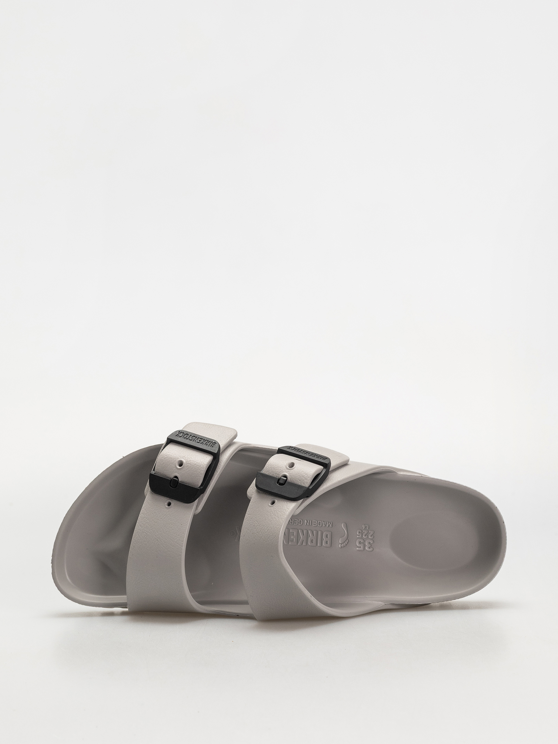 Šľapky Birkenstock Arizona Stealth Buckle EVA Narrow Wmn (stone coin/black)