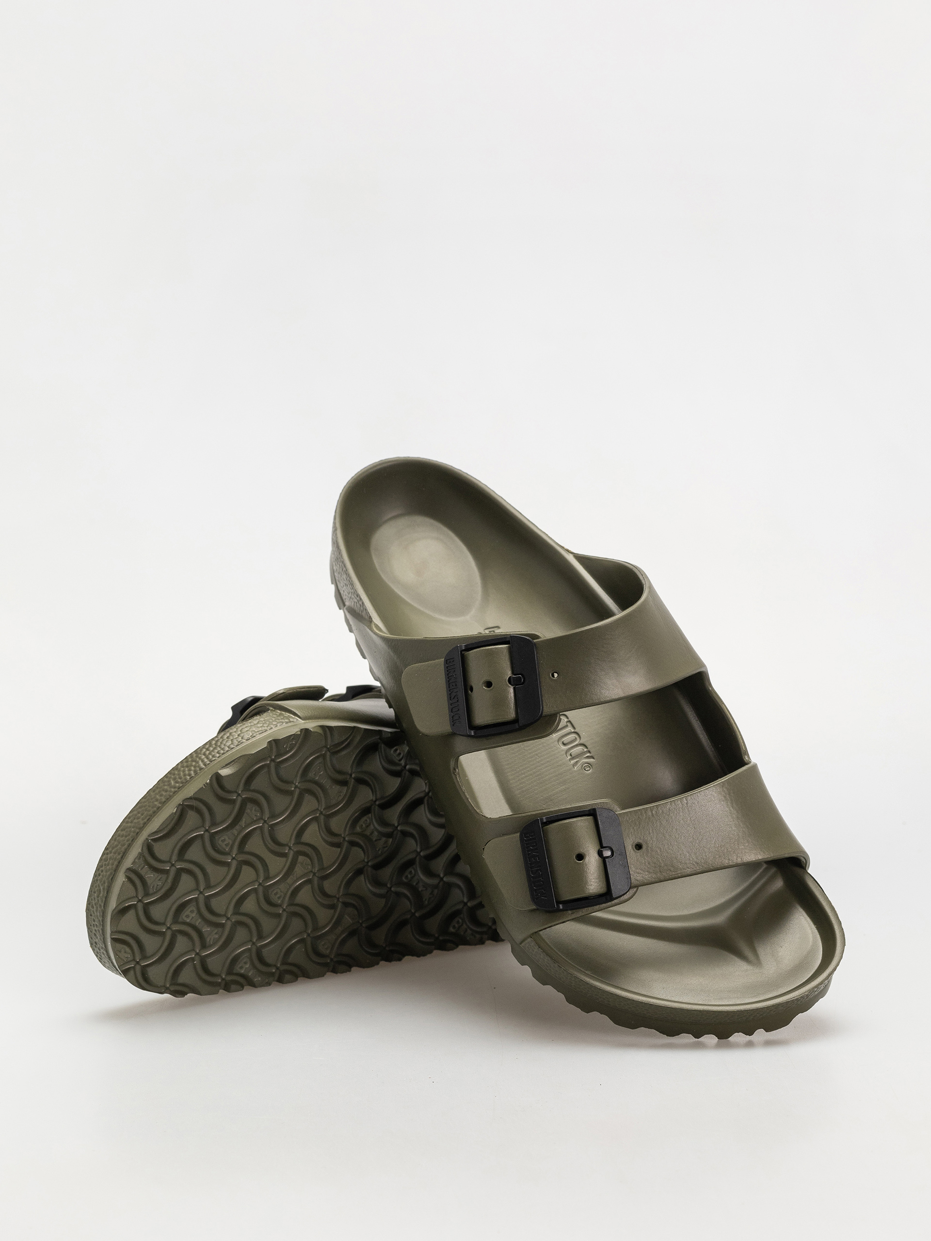 Šľapky Birkenstock Arizona Stealth Buckle EVA Regular (khaki/black)