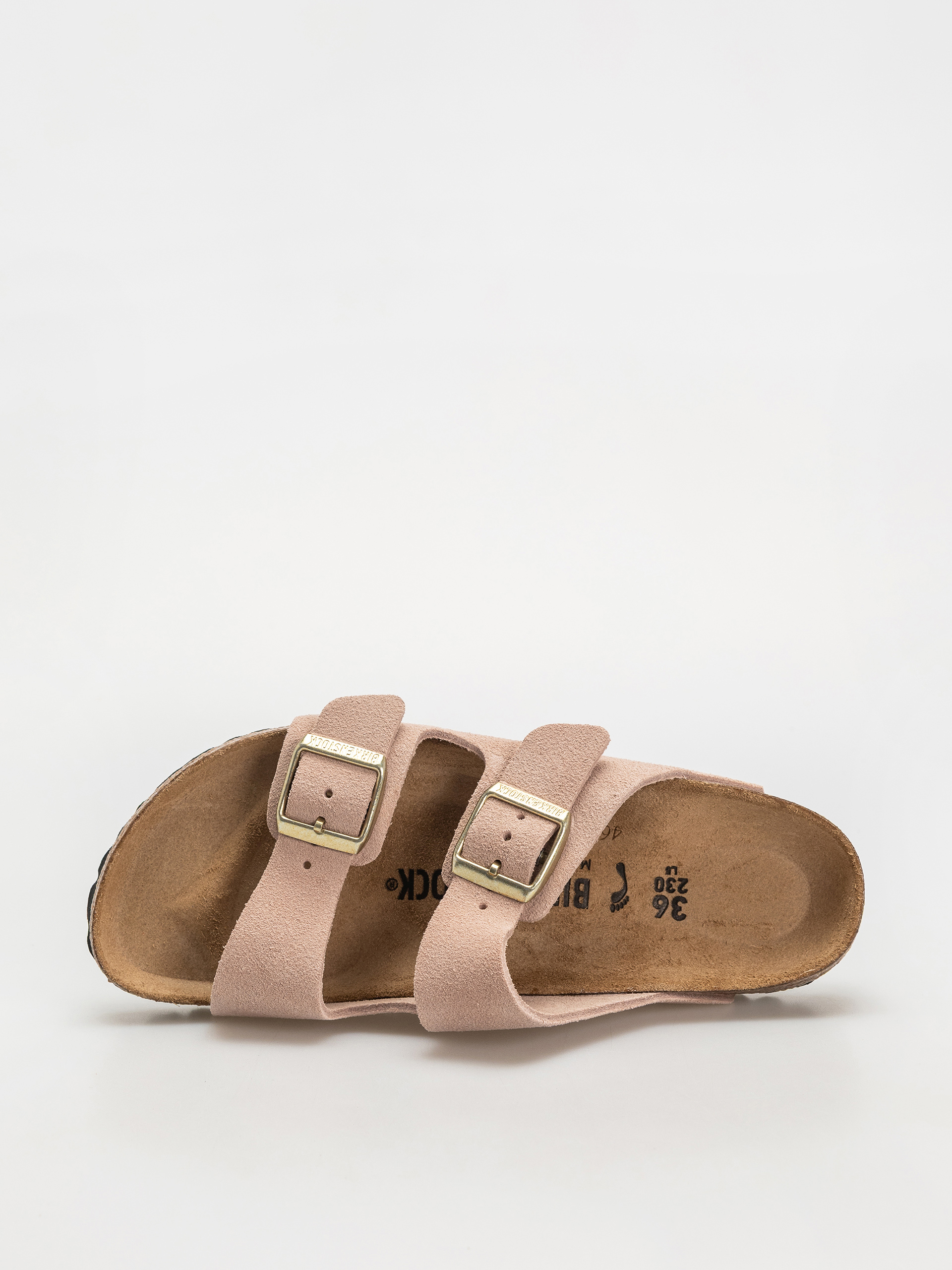 Šľapky Birkenstock Arizona Suede Leather Narrow Wmn (light rose)