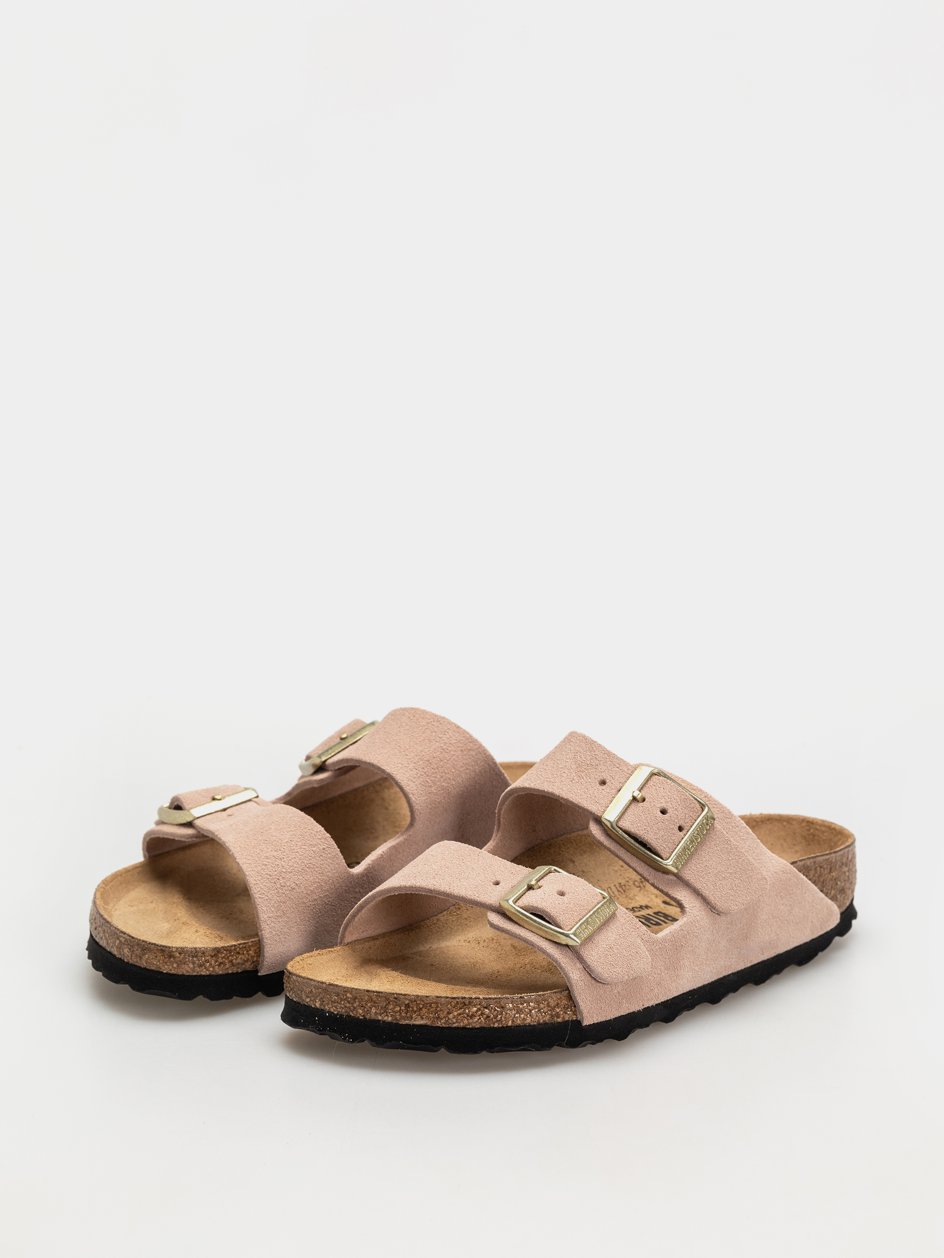 Šľapky Birkenstock Arizona Suede Leather Narrow Wmn (light rose)