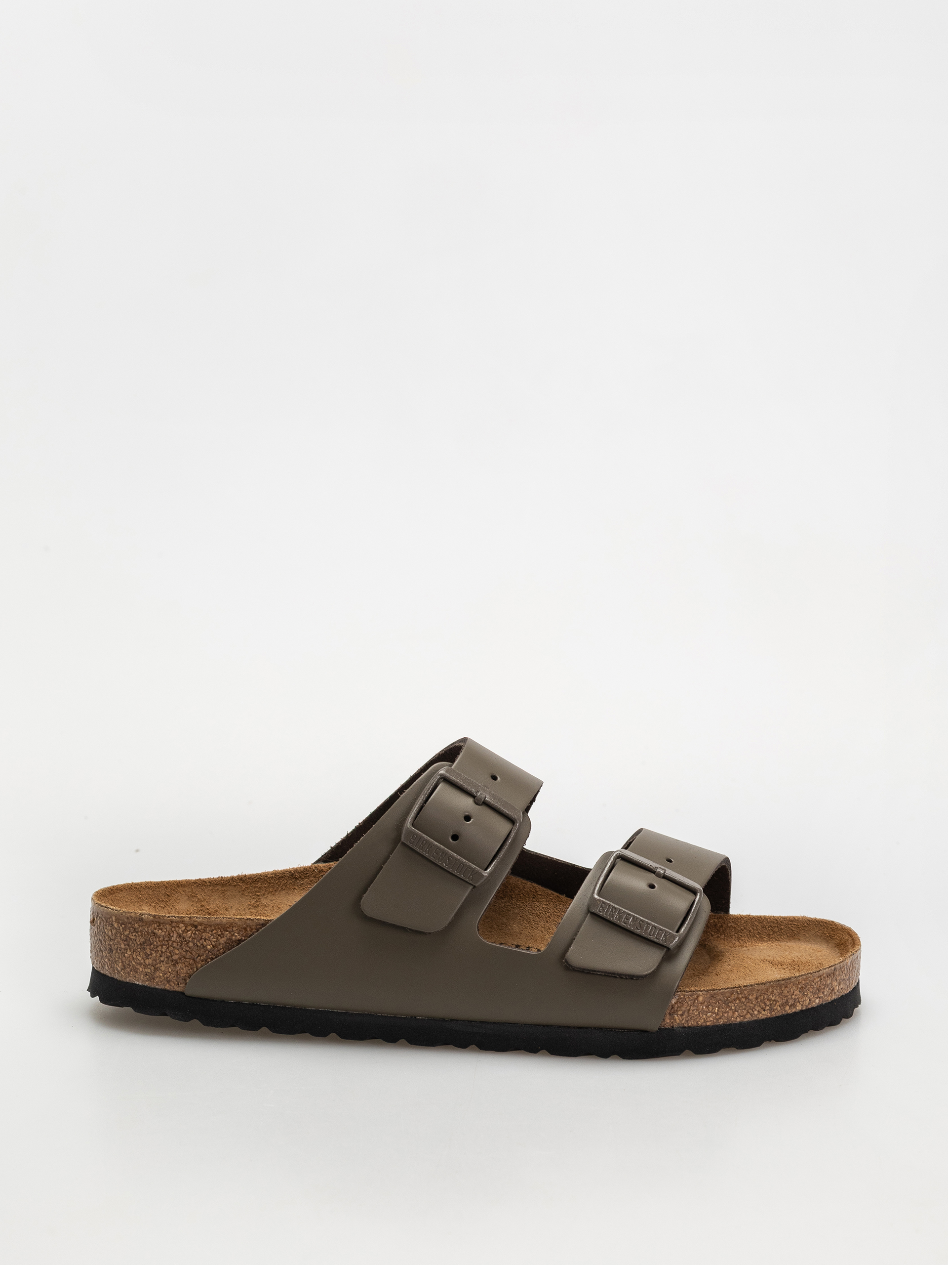 Šľapky Birkenstock Arizona Natural Leather Regular (concrete gray)