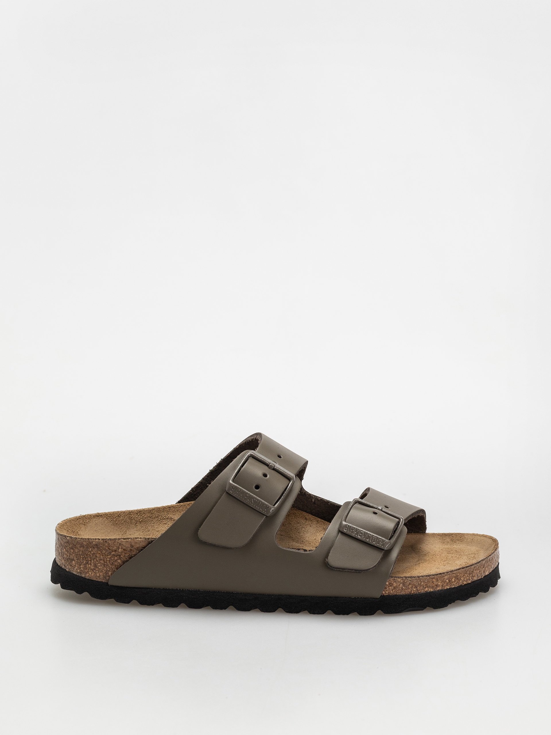u0160u013eapky Birkenstock Arizona Natural Leather Narrow Wmn (concrete gray)