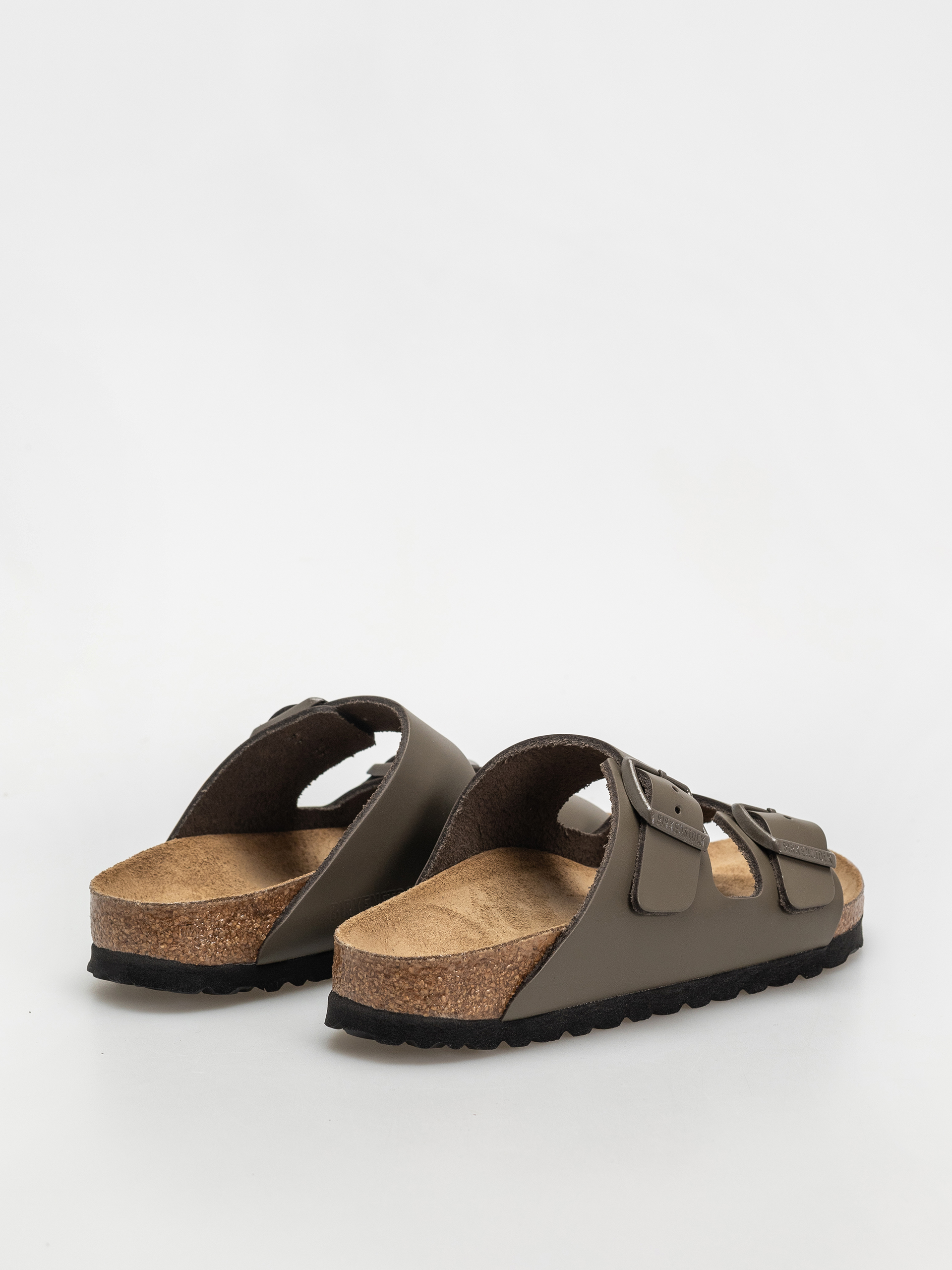 Šľapky Birkenstock Arizona Natural Leather Narrow Wmn (concrete gray)