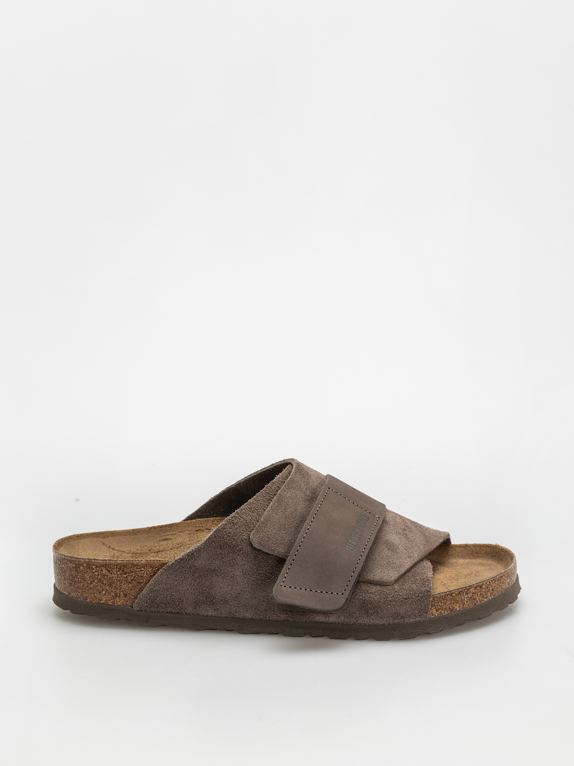 Šľapky Birkenstock Kyoto Nubuck Suede Leather Regular (concrete gray)